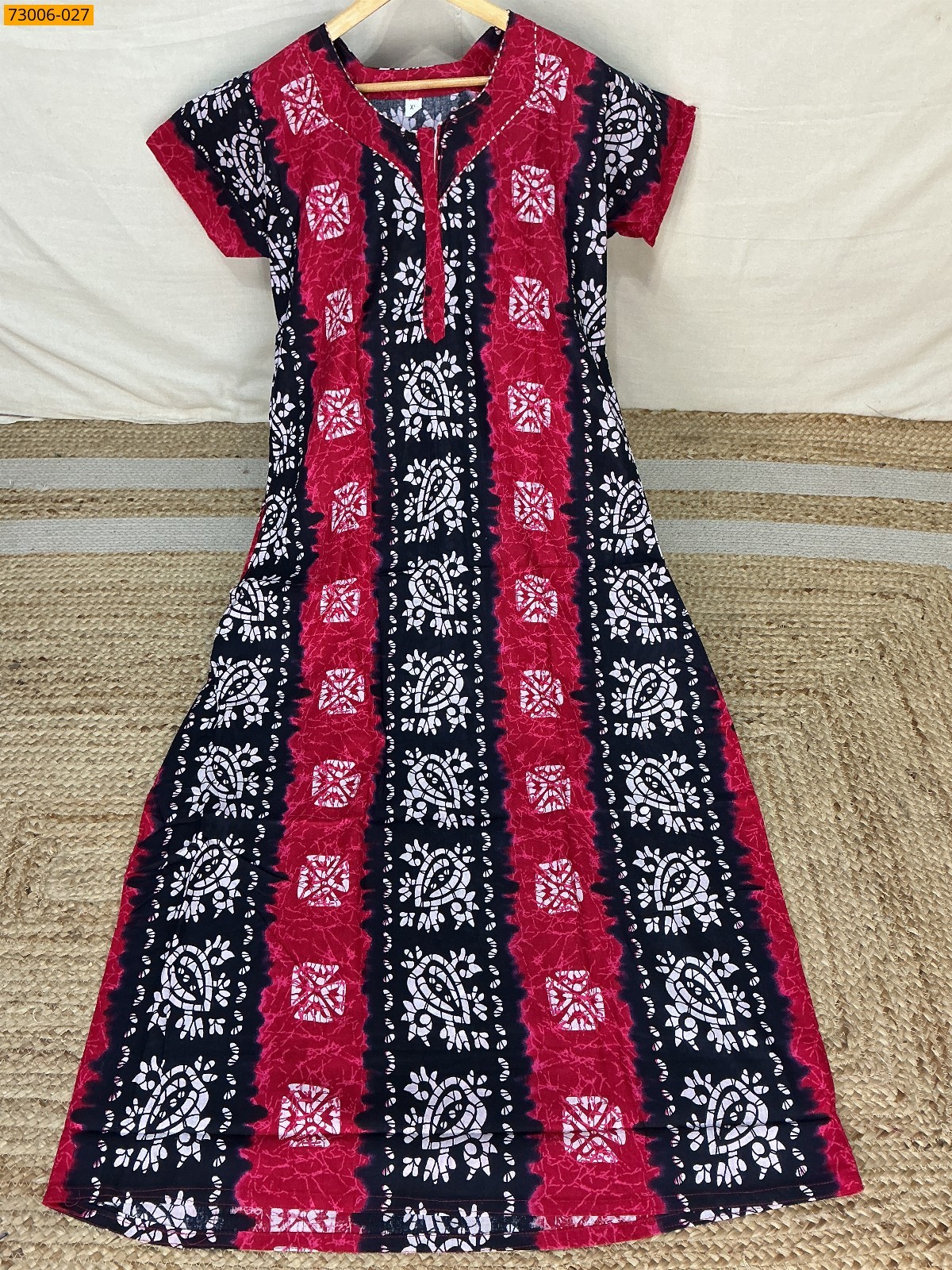 Multi color Cotton Printed Galaxy Nighty