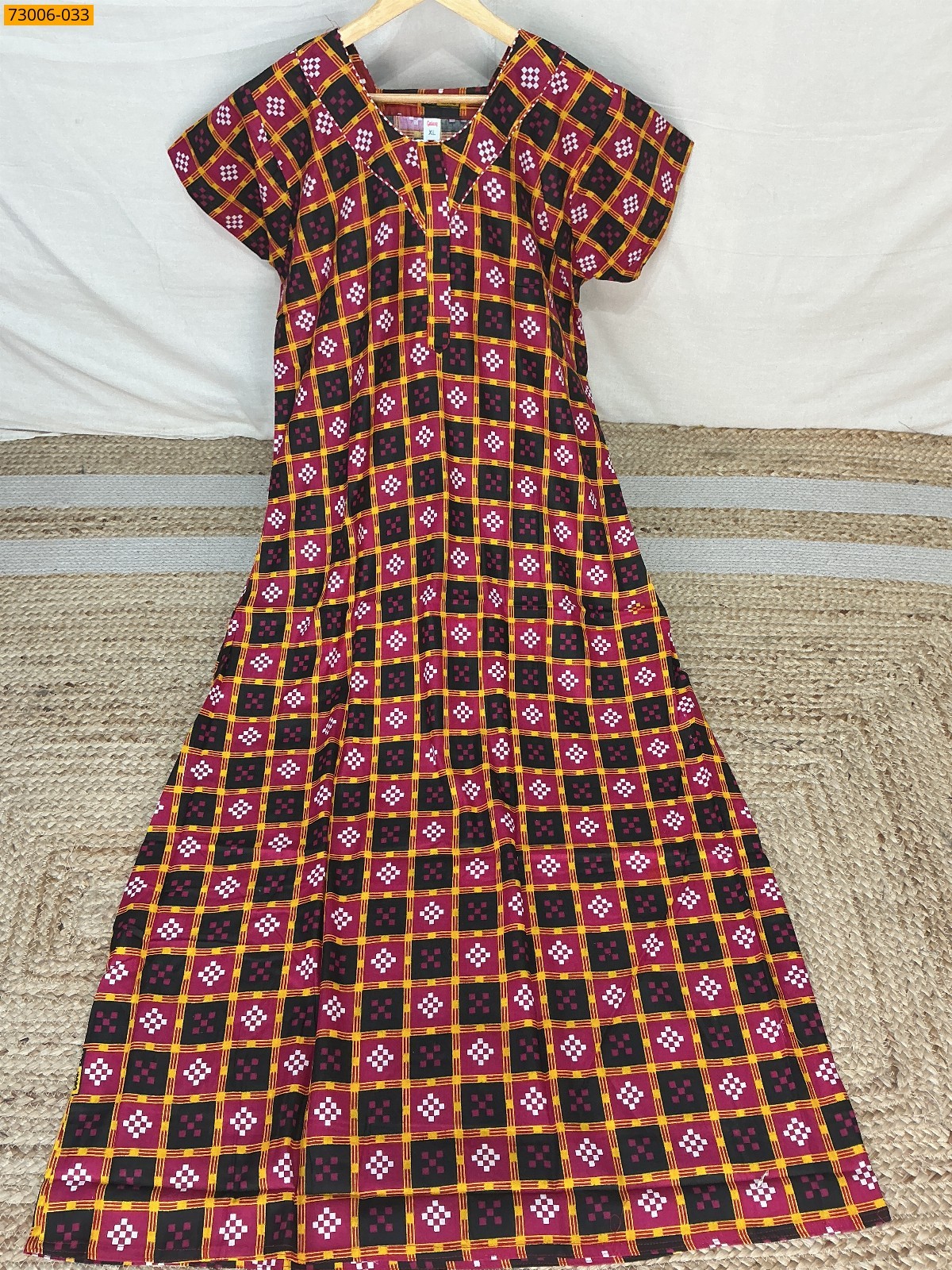 Multi color Cotton Printed Galaxy Nighty