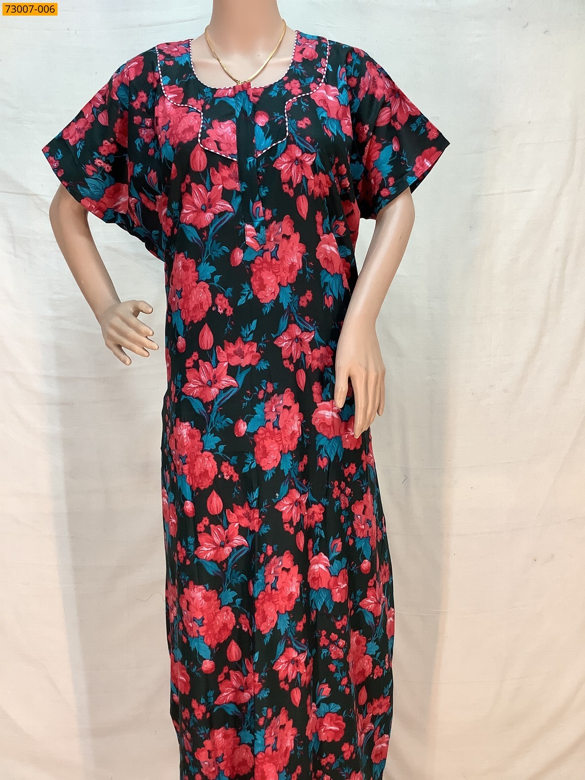Multi Color Cotton Printed Galaxy Nighty