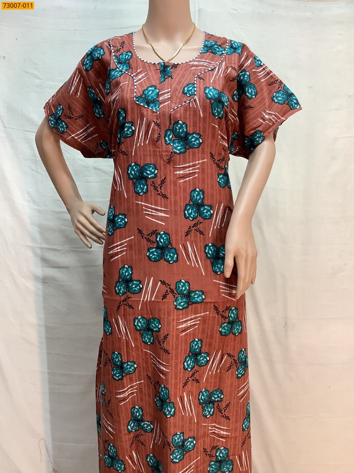 Cotton Printed Galaxy Nighty