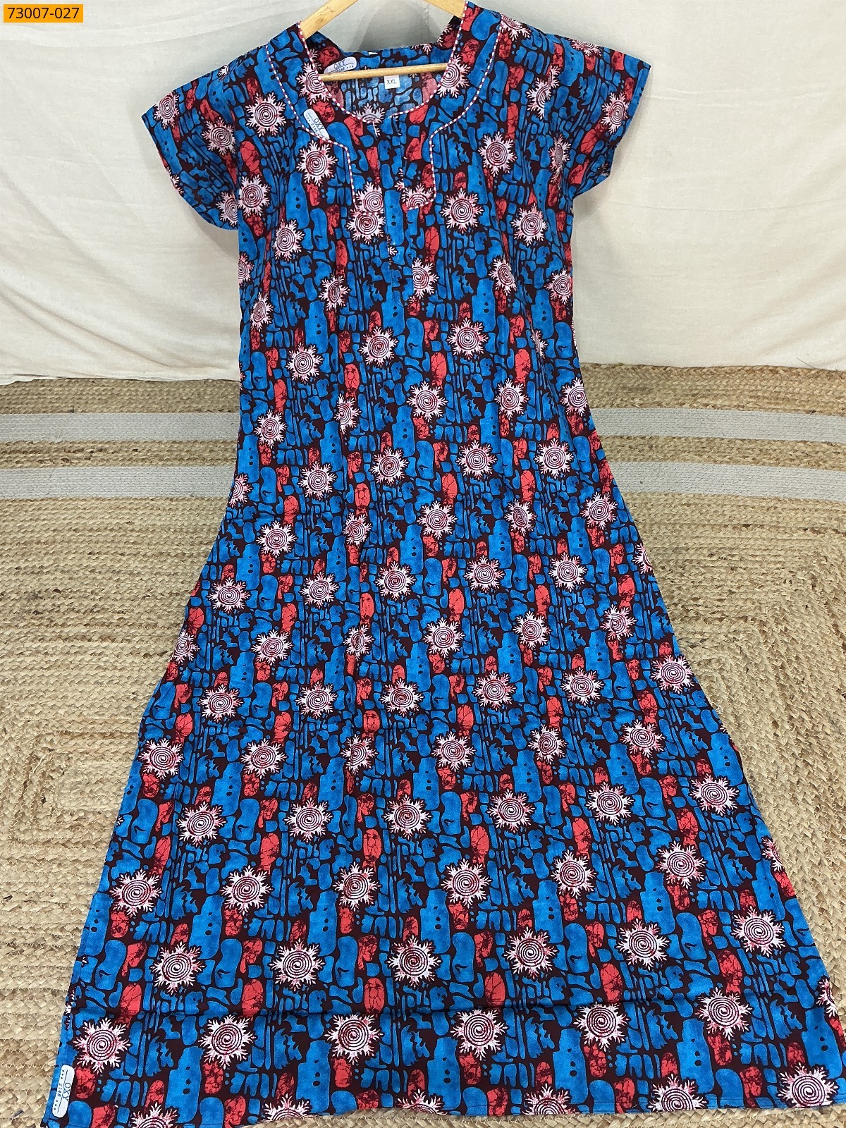 Multi color Cotton Printed Galaxy Nighty