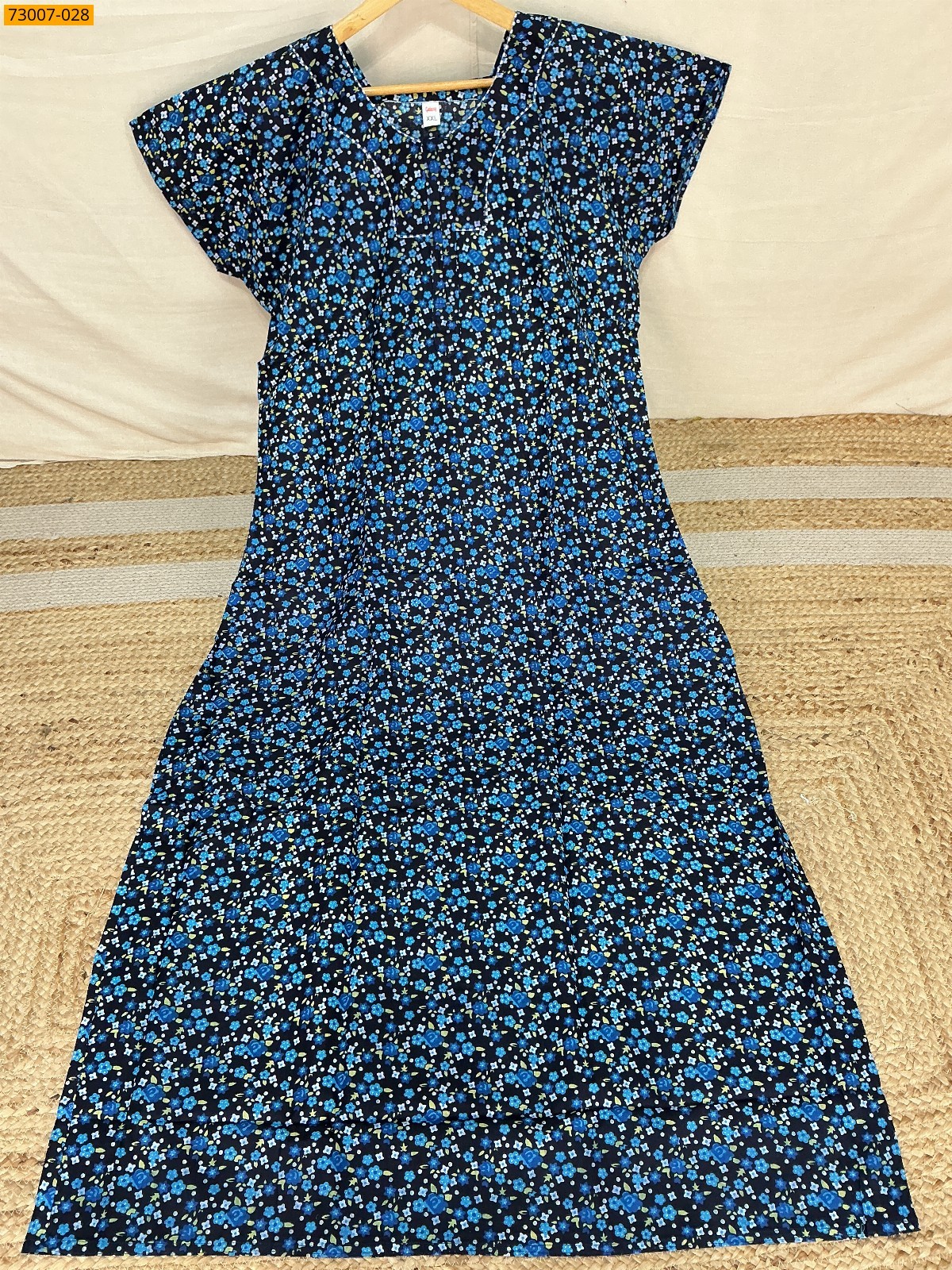 Multi color Cotton Printed Galaxy Nighty