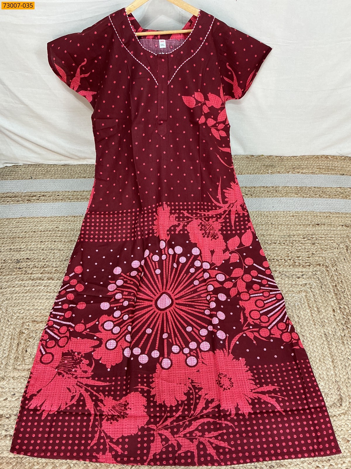 Cotton Printed Galaxy Nighty