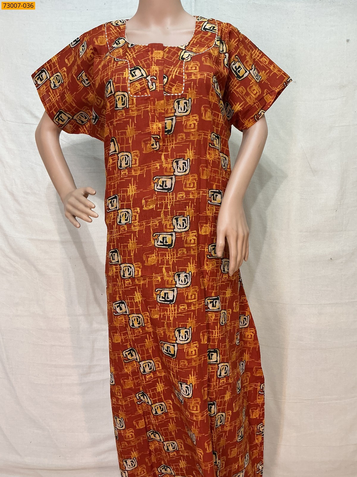 Cotton Printed Galaxy Nighty