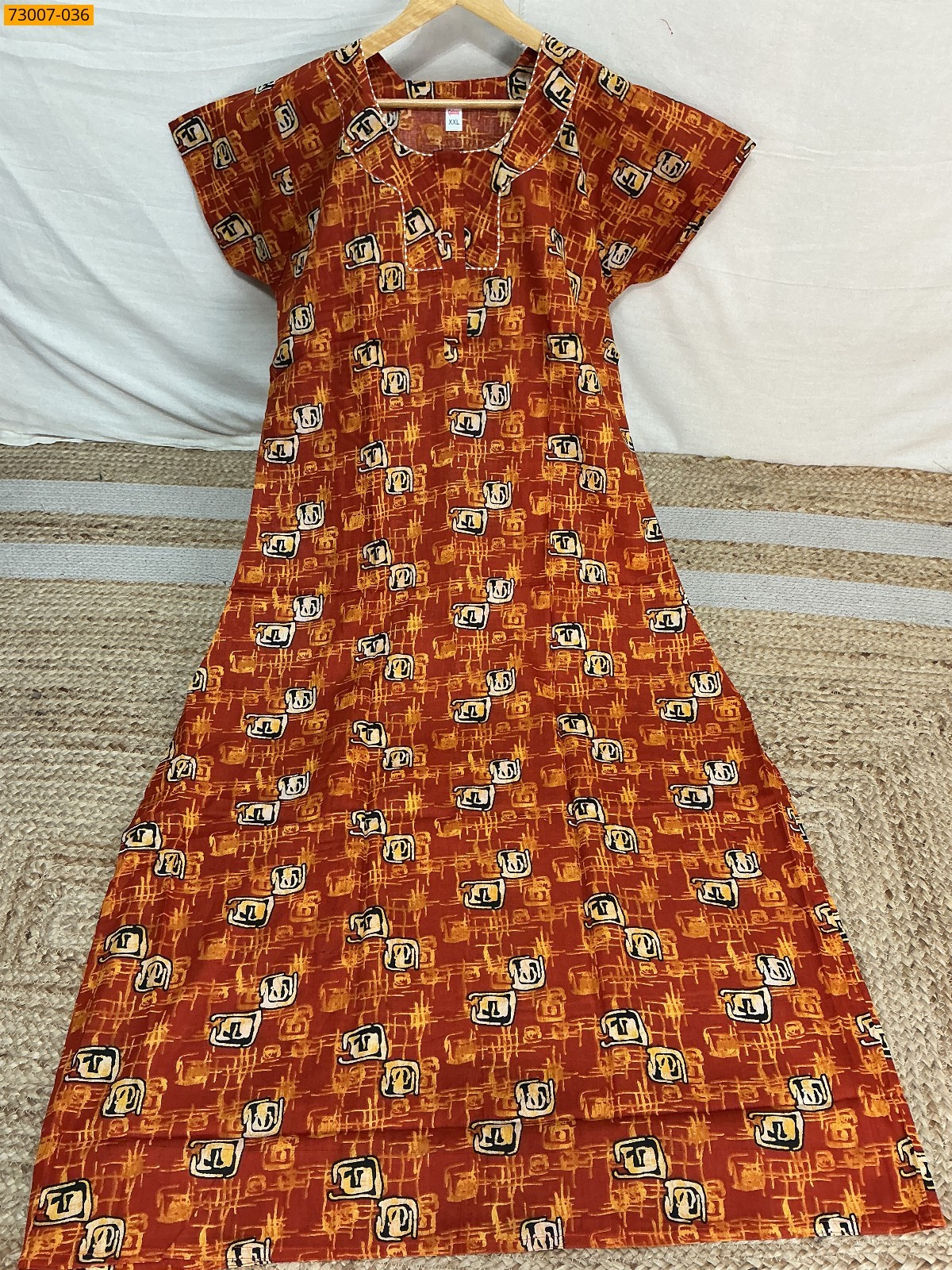 Cotton Printed Galaxy Nighty