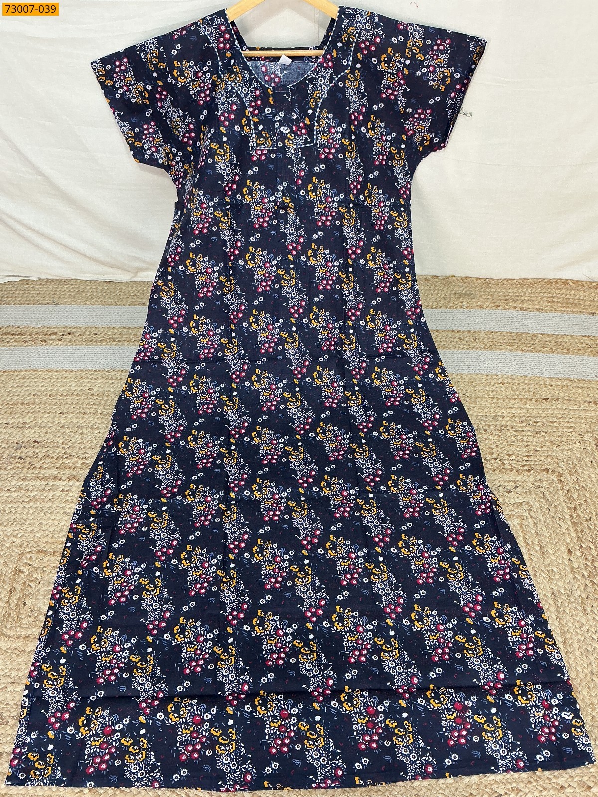 Cotton Printed Galaxy Nighty