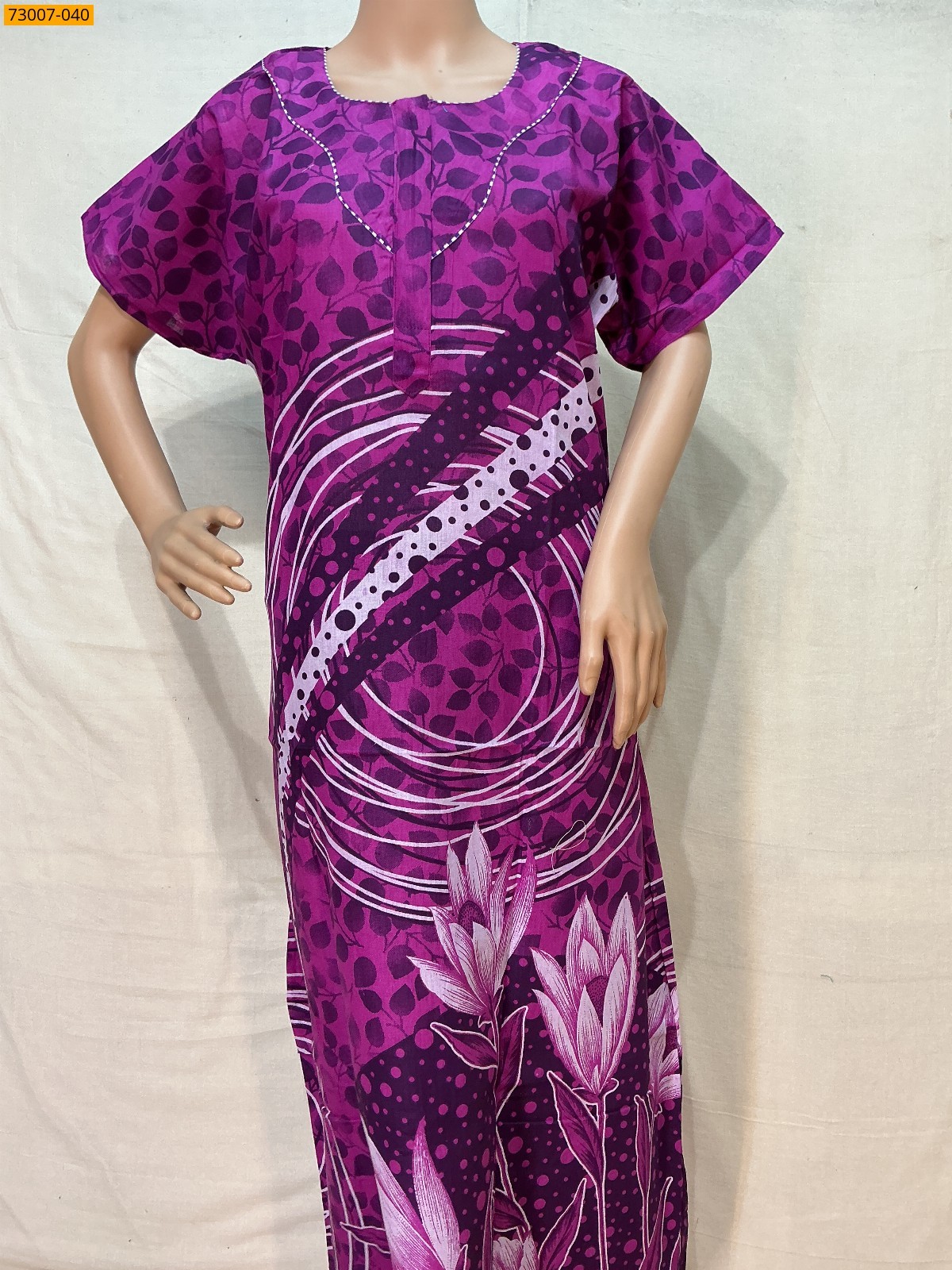 Cotton Printed Galaxy Nighty