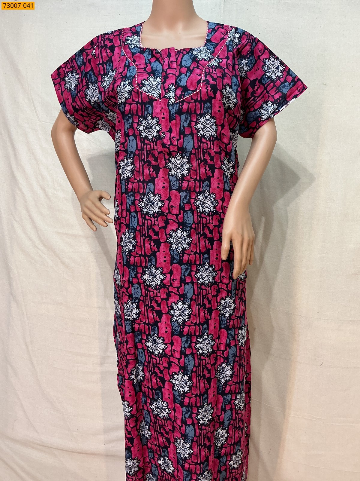 Cotton Printed Galaxy Nighty