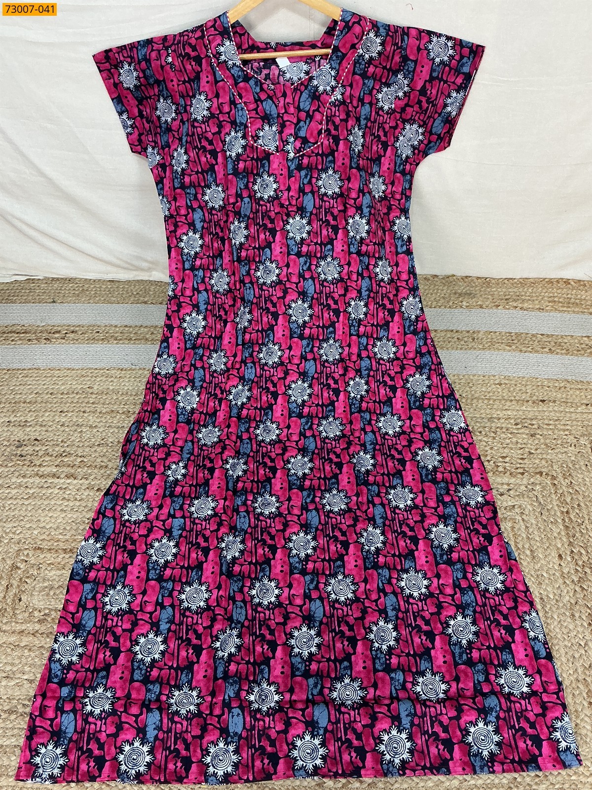 Cotton Printed Galaxy Nighty