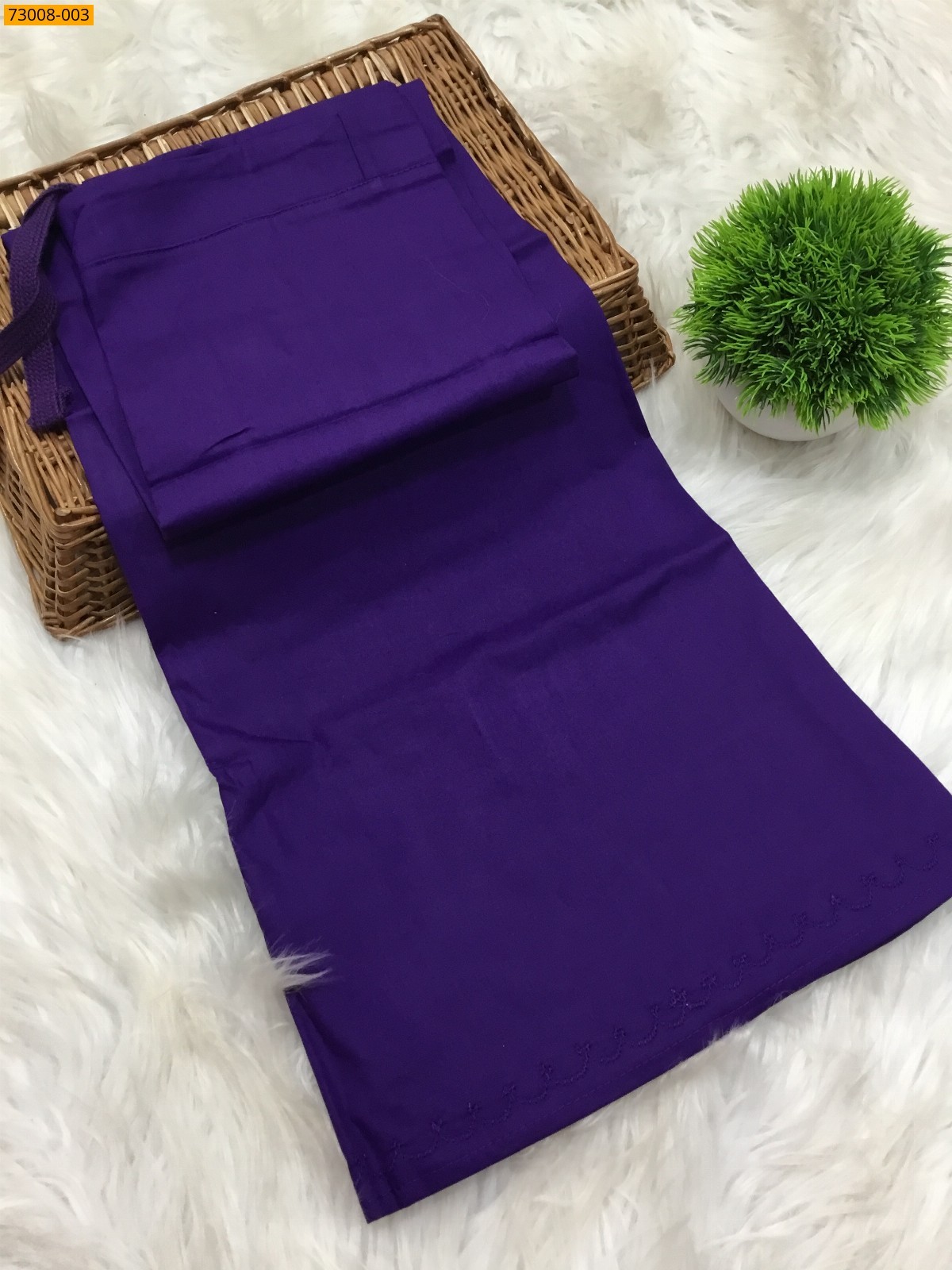 Purple Hansa cotton inskirt- 7 part