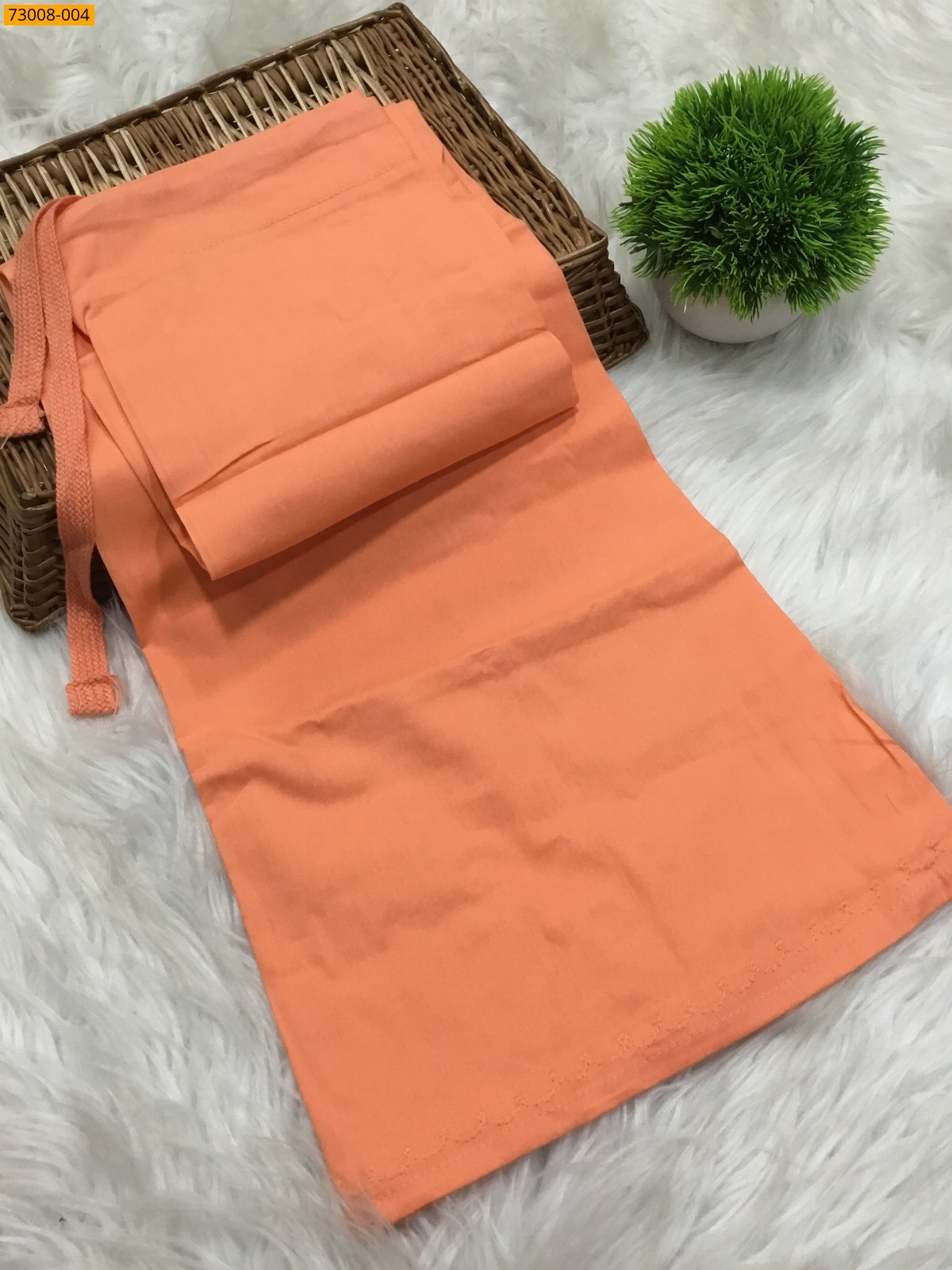 Orange Hansa cotton inskirt- 7 part