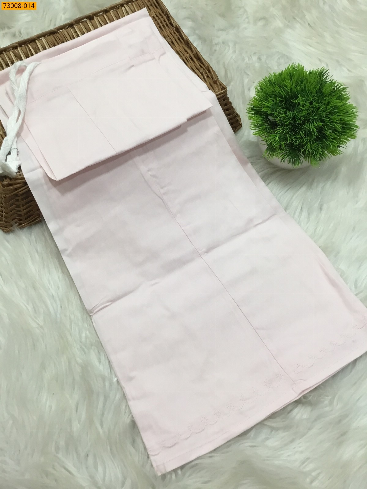 Light Pink Hansa cotton inskirt- 7 part