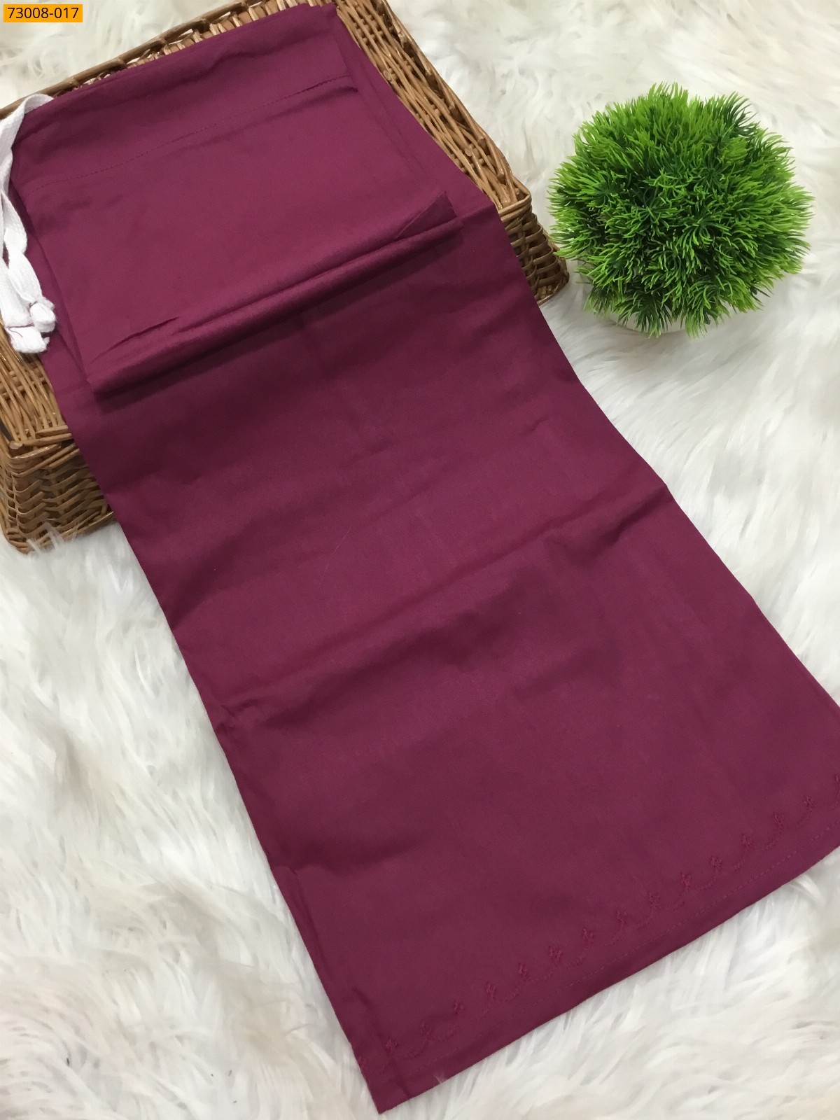 Purple Hansa cotton inskirt- 7 part
