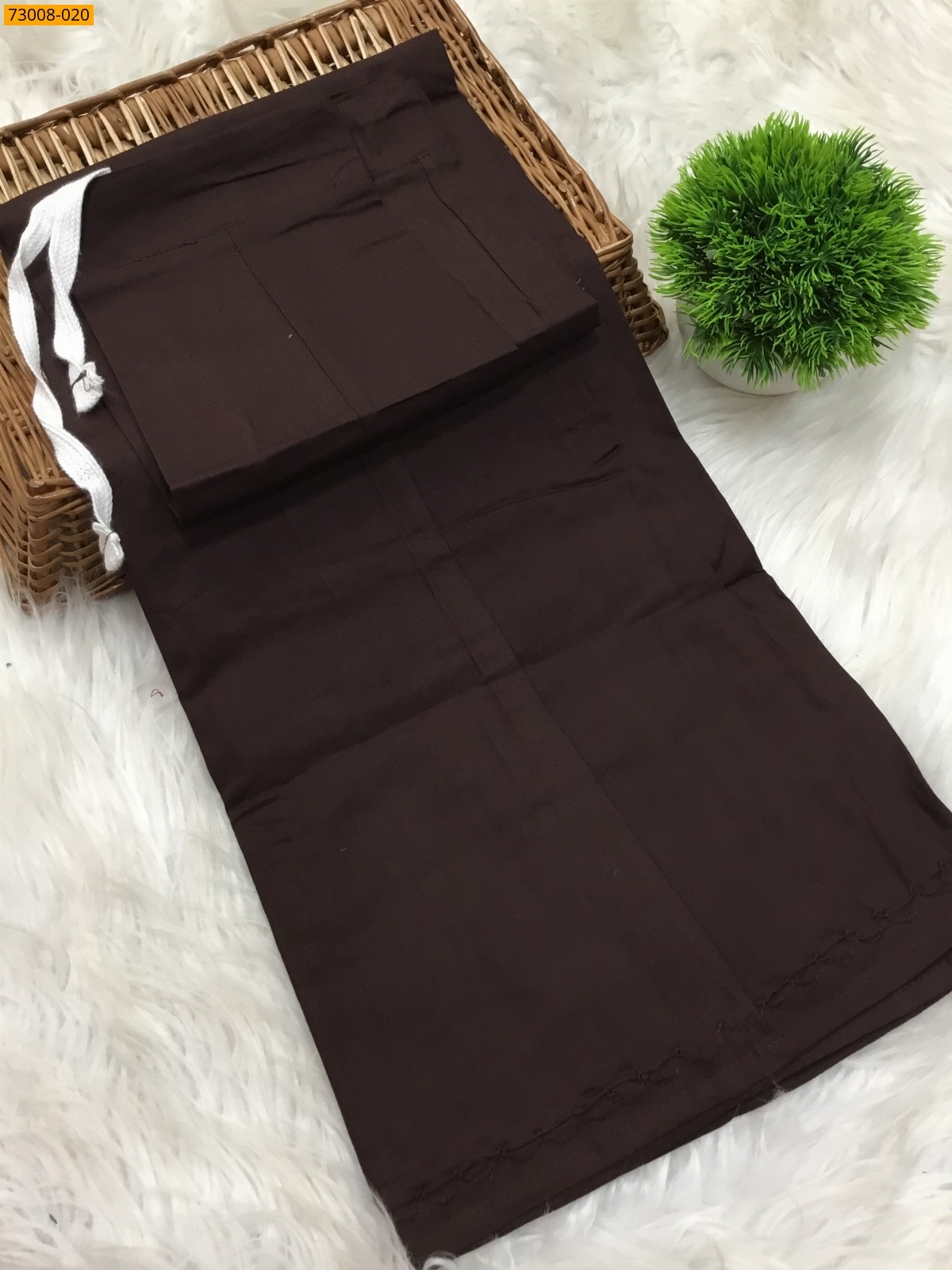Brown Hansa cotton inskirt- 7 part