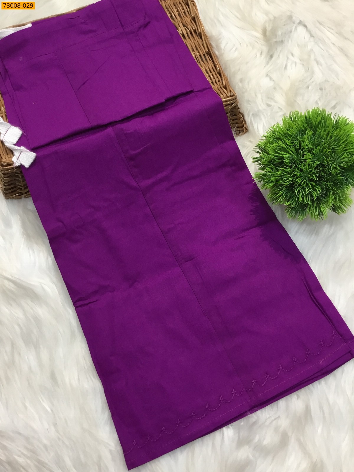 Purple Hansa cotton inskirt- 7 part