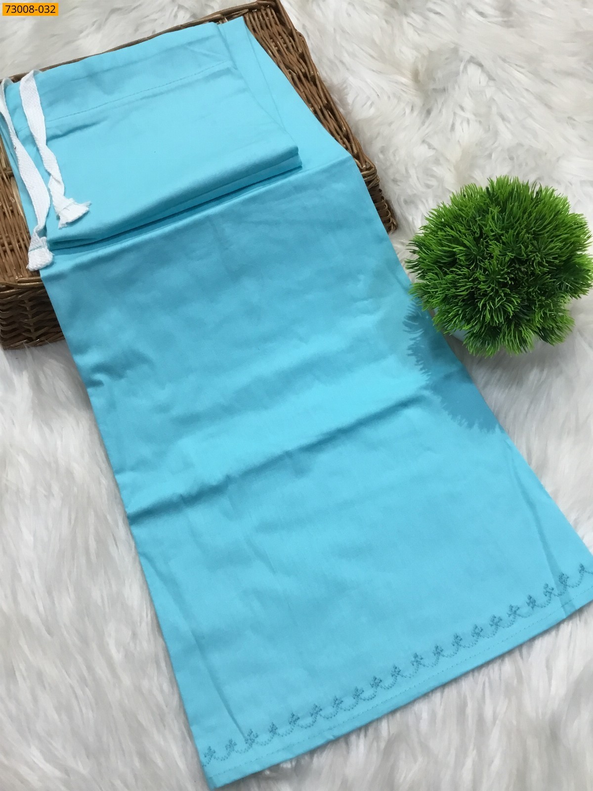 Blue Hansa cotton inskirt- 7 part