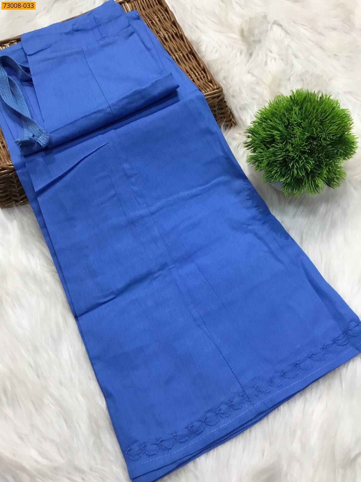 Blue Hansa cotton inskirt- 7 part