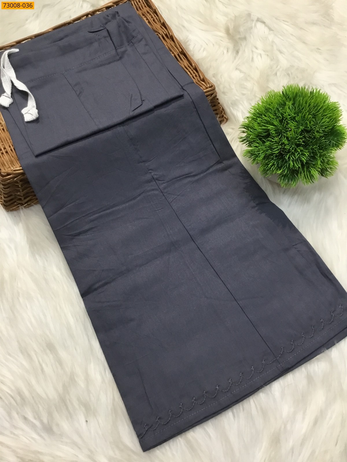 Gray Hansa cotton inskirt- 7 part