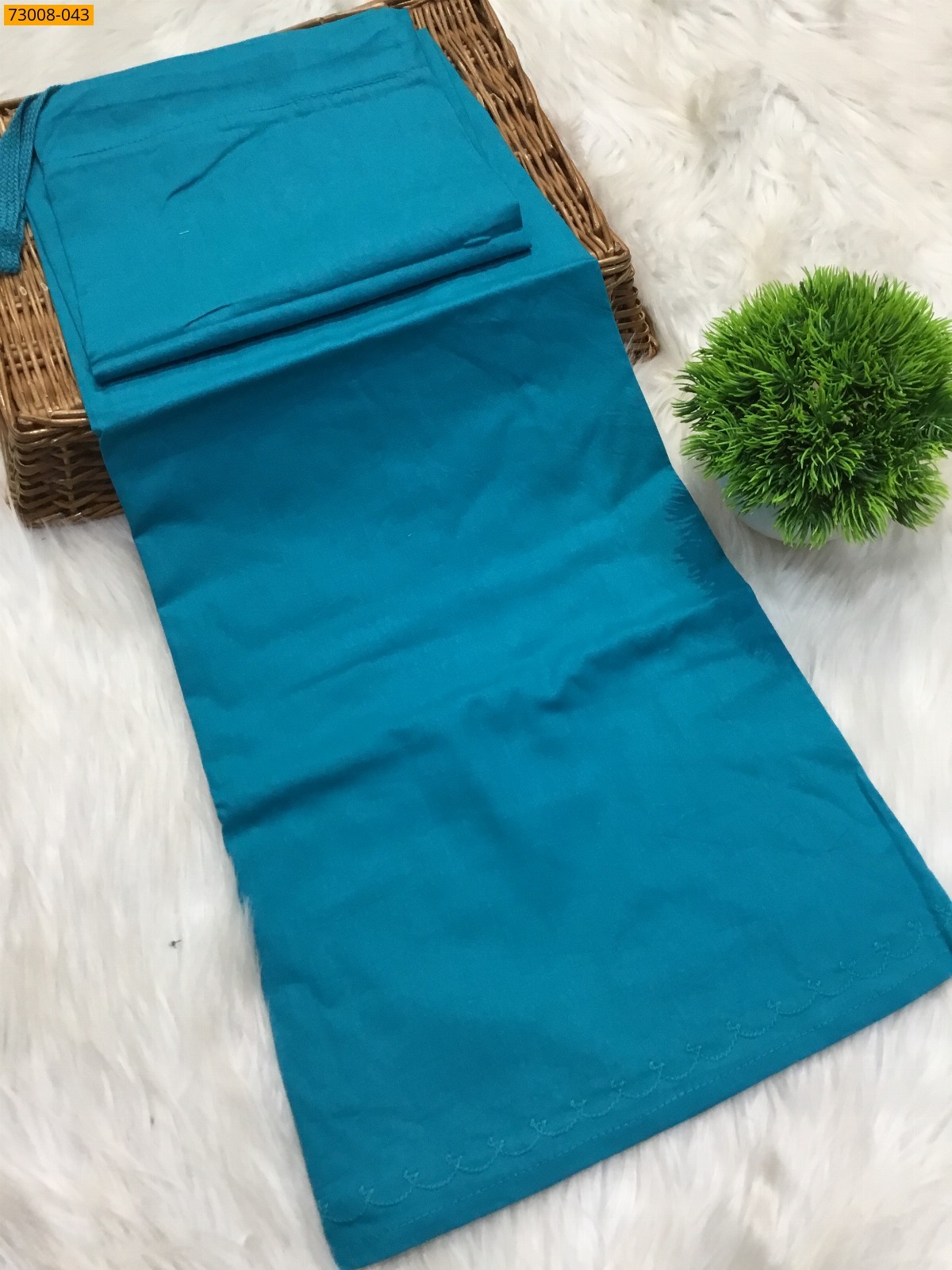 Blue Hansa cotton inskirt- 7 part