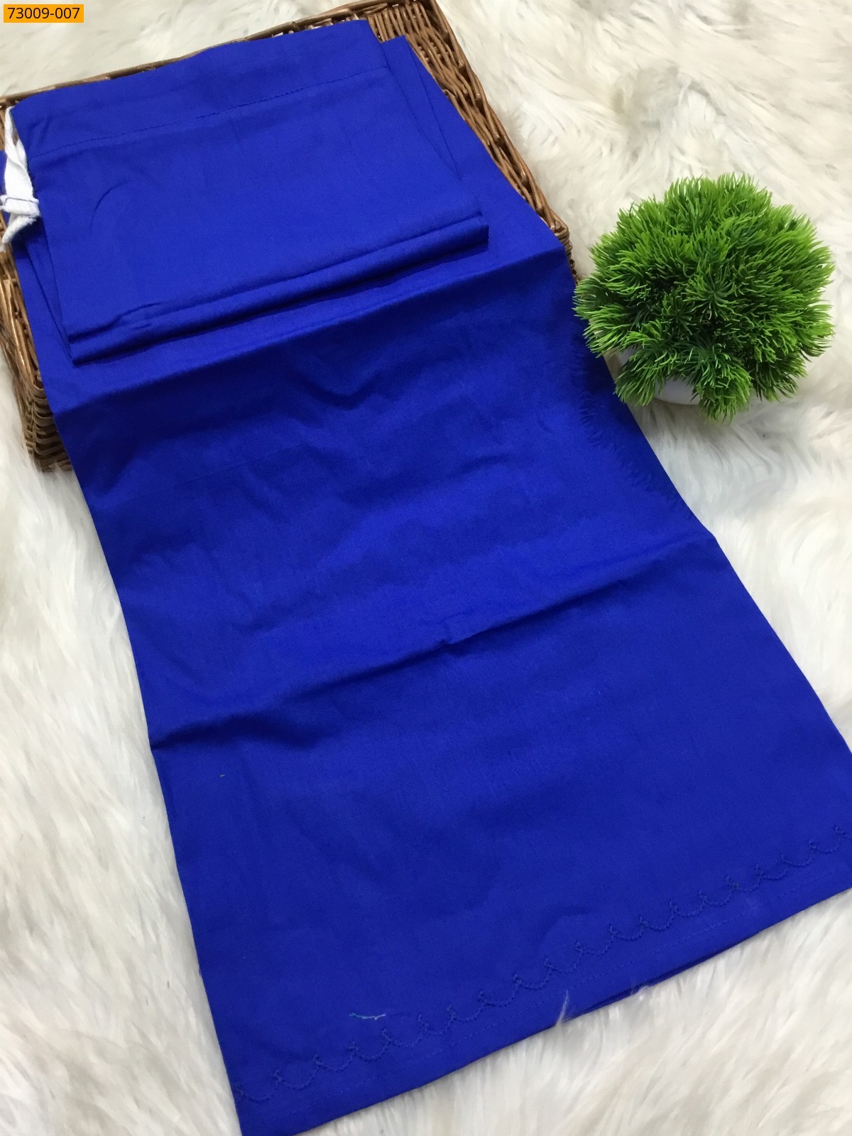 Royal Blue Hansa cotton inskirt- 8 part