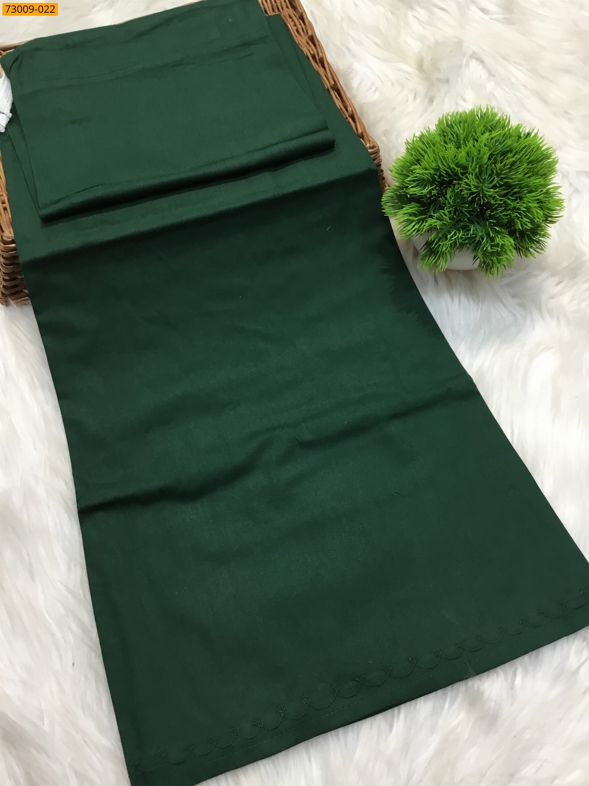 Dark Green Hansa cotton inskirt- 8 part