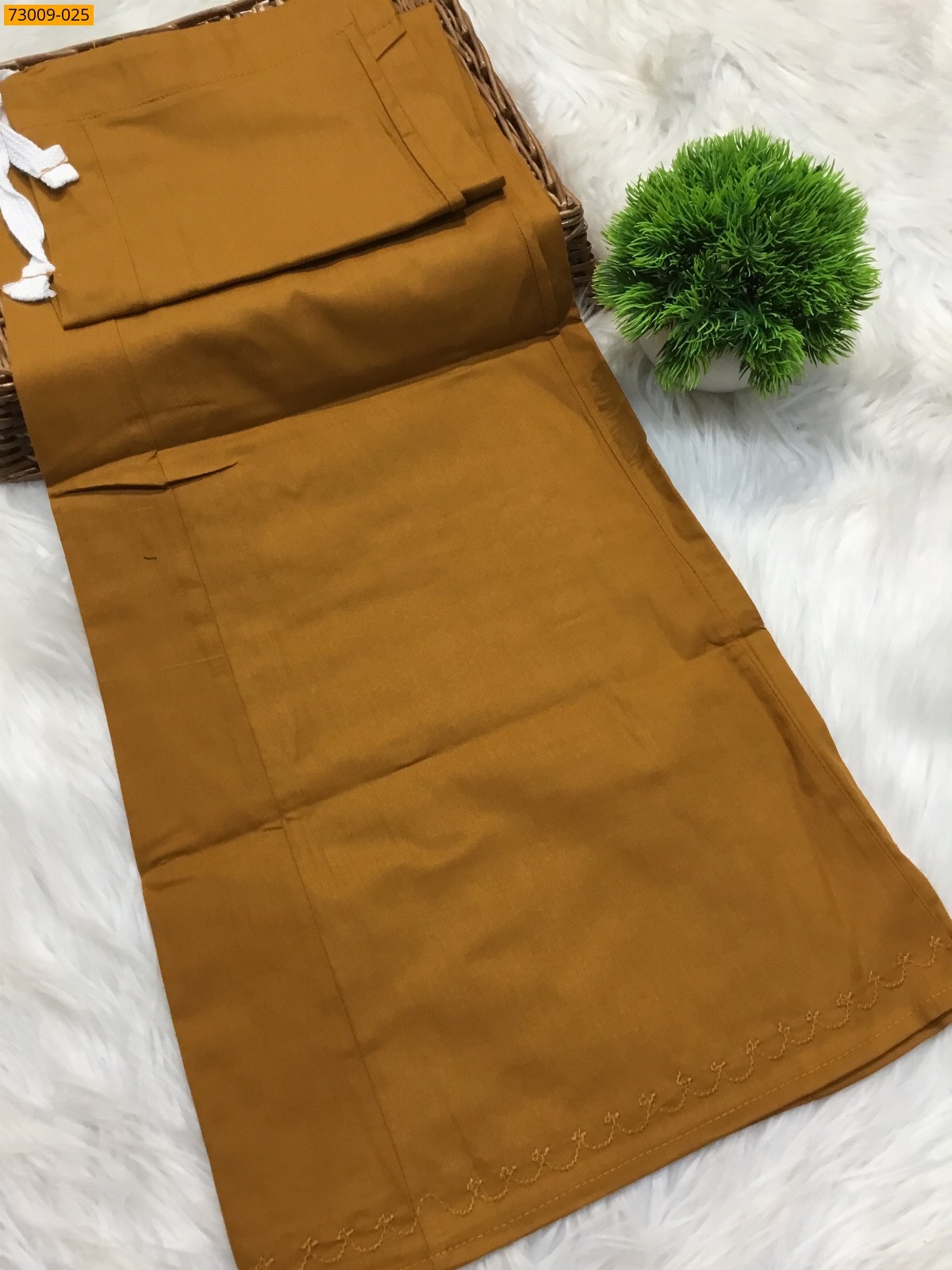 Musterd Yellow Hansa cotton inskirt- 8 part