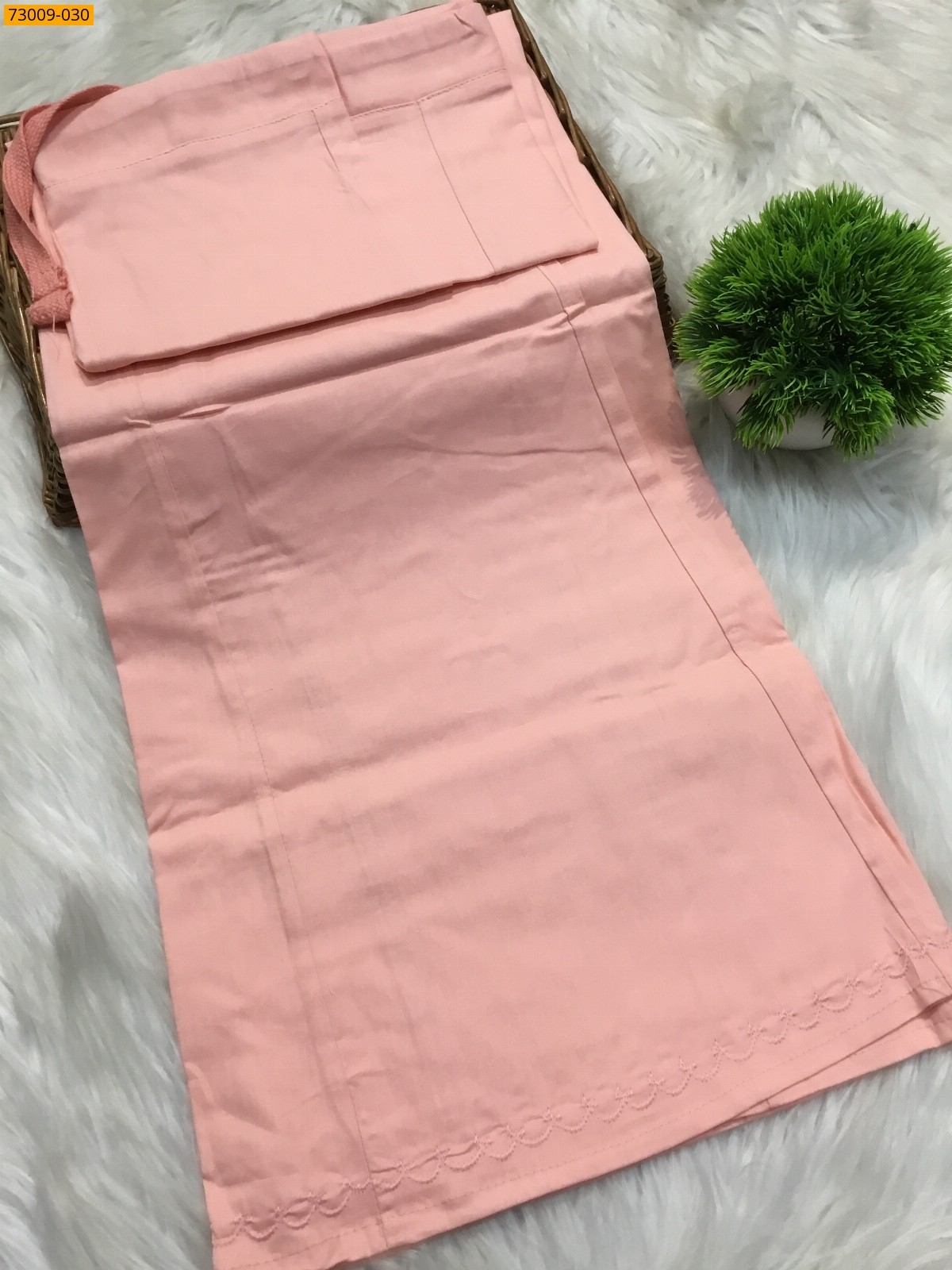 Light Pink Hansa cotton inskirt- 8 part