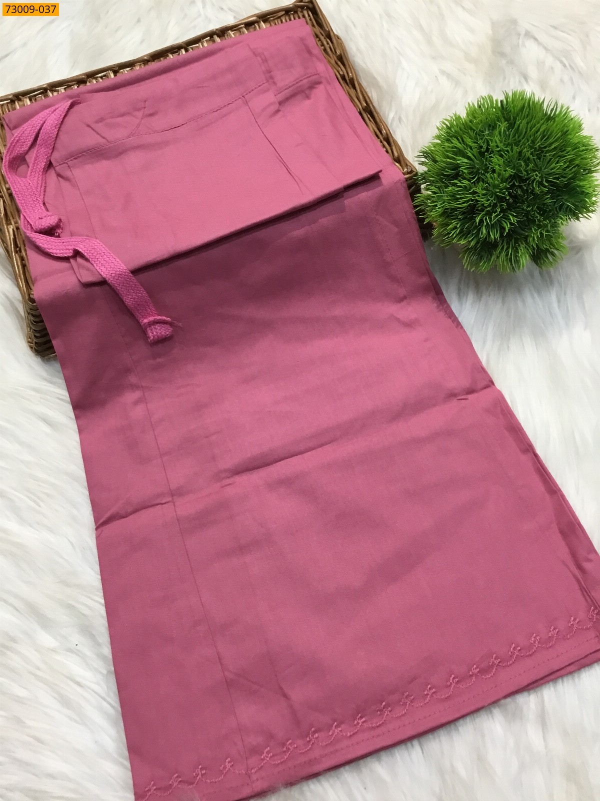 Pink Hansa cotton inskirt- 8 part