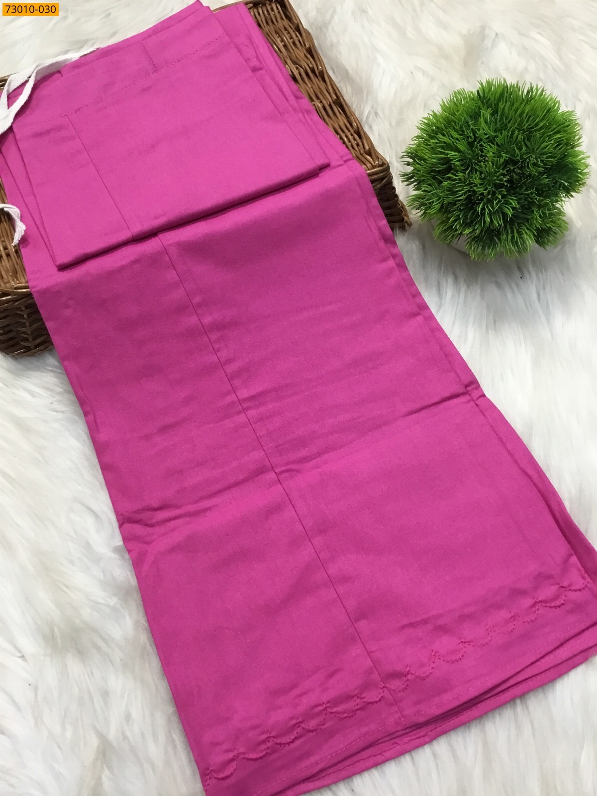 Light Pink Mangai Cotton Inskirt 7 Part