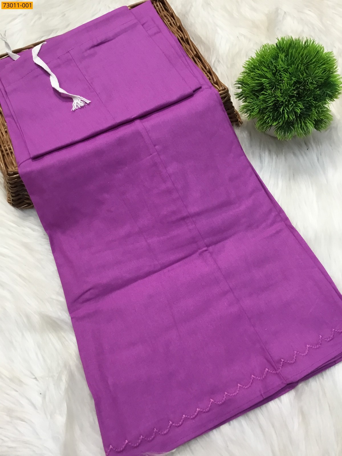 Lavendar Premium Mangai Cotton Inskirt- 8 Part