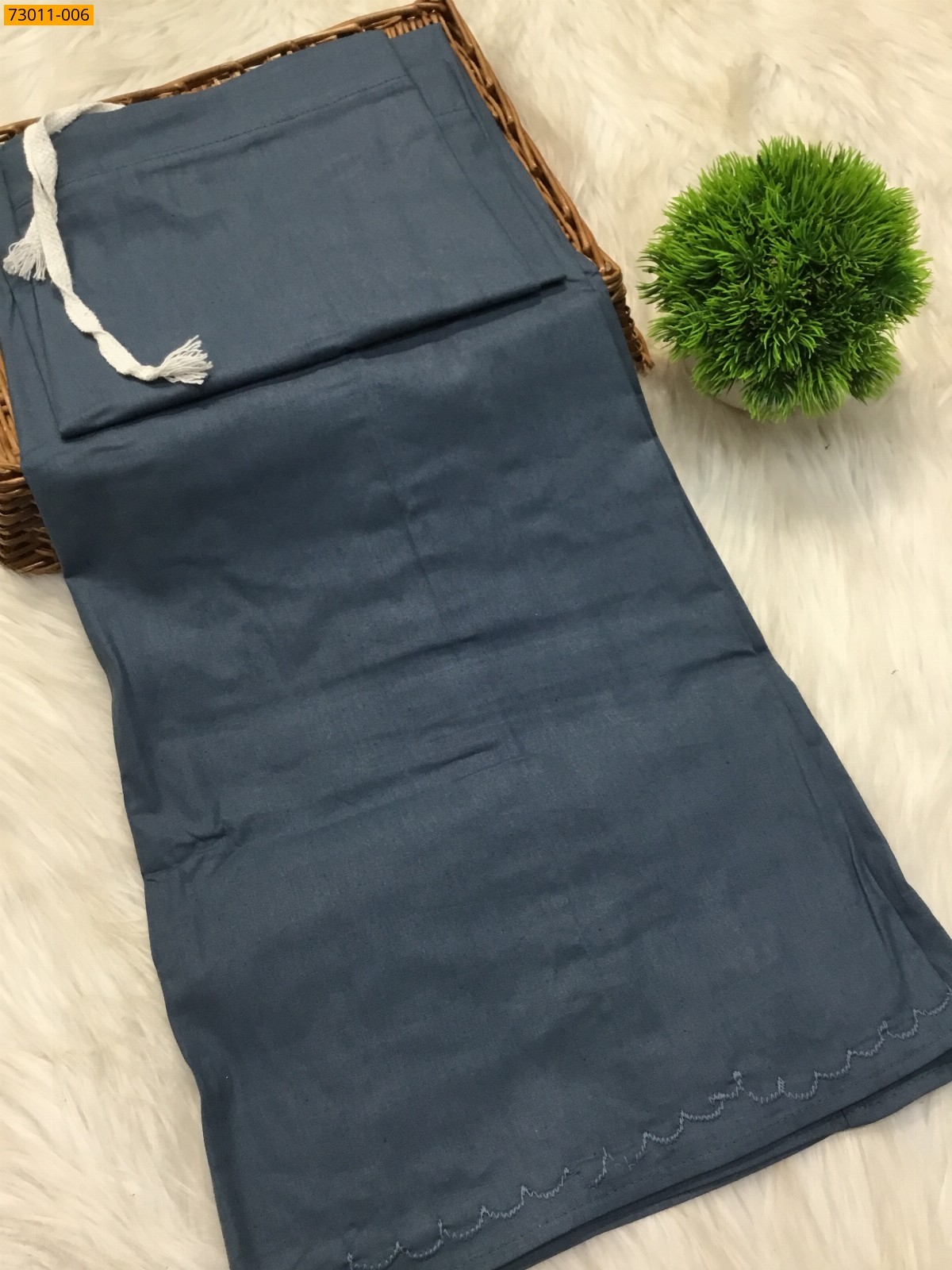 Gray Premium Mangai Cotton Inskirt- 8 Part