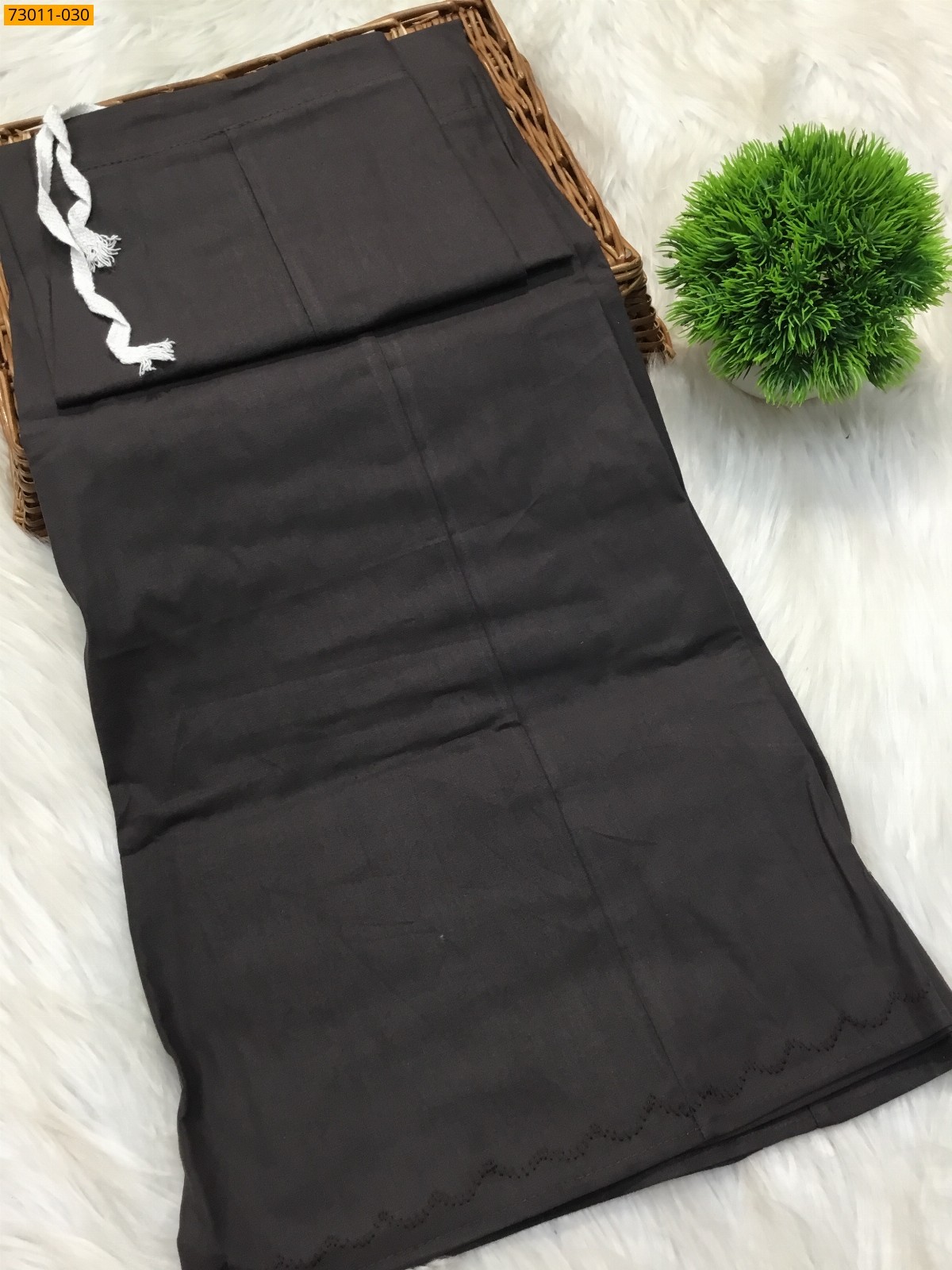 Brown Premium Mangai Cotton Inskirt- 8 Part