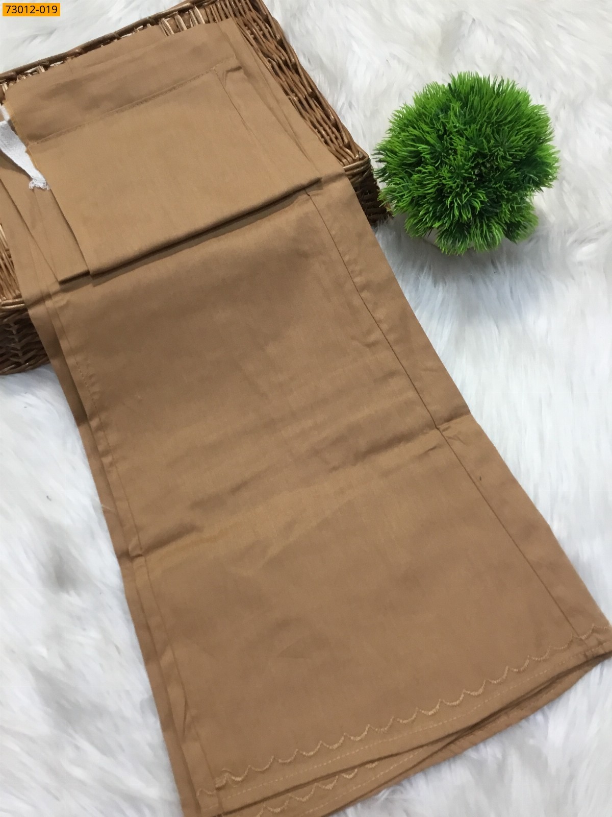 Light Brown Premium Mangai Cotton Inskirt 7 Part
