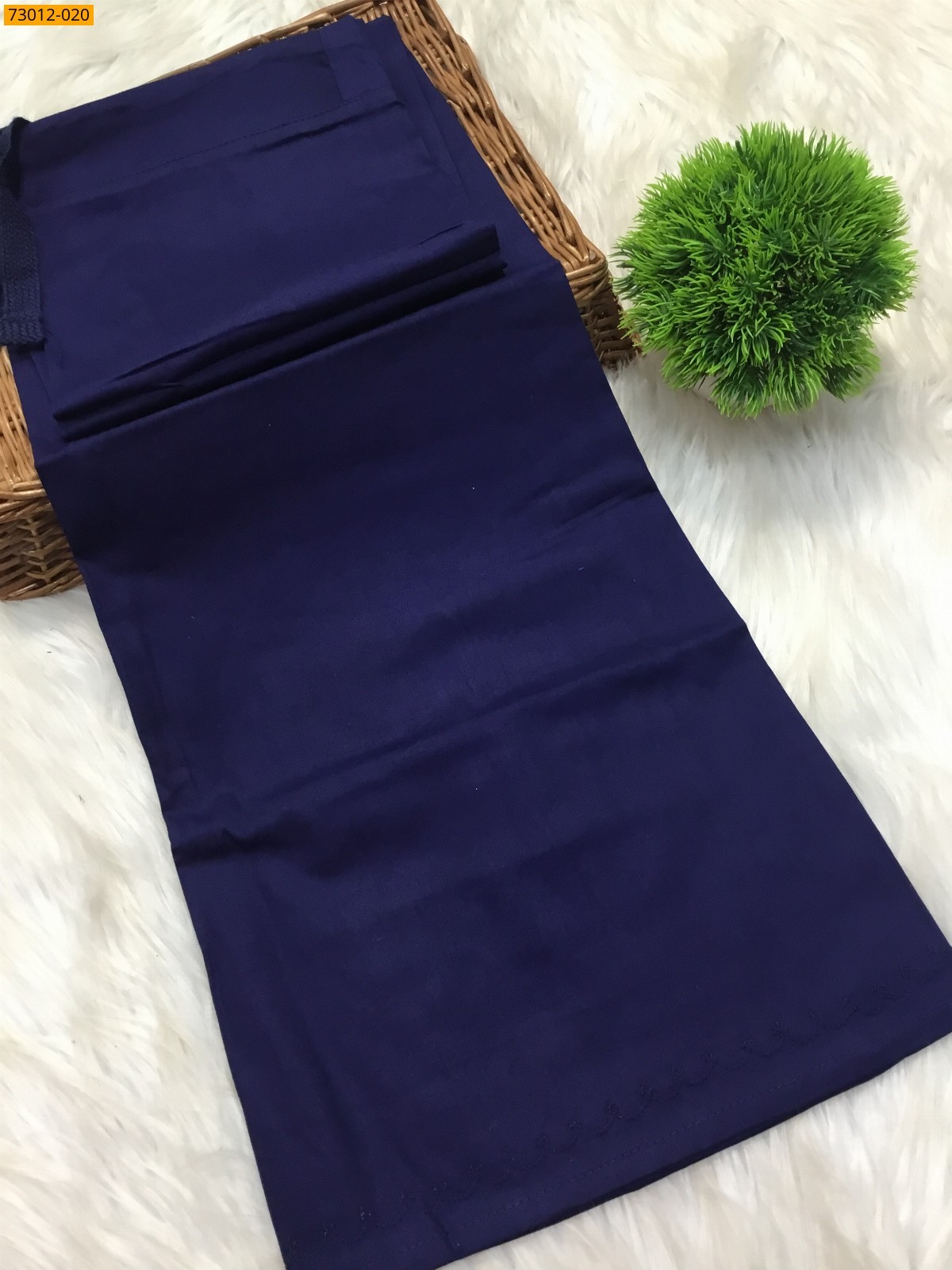 Navy Blue Premium Mangai Cotton Inskirt 7 Part