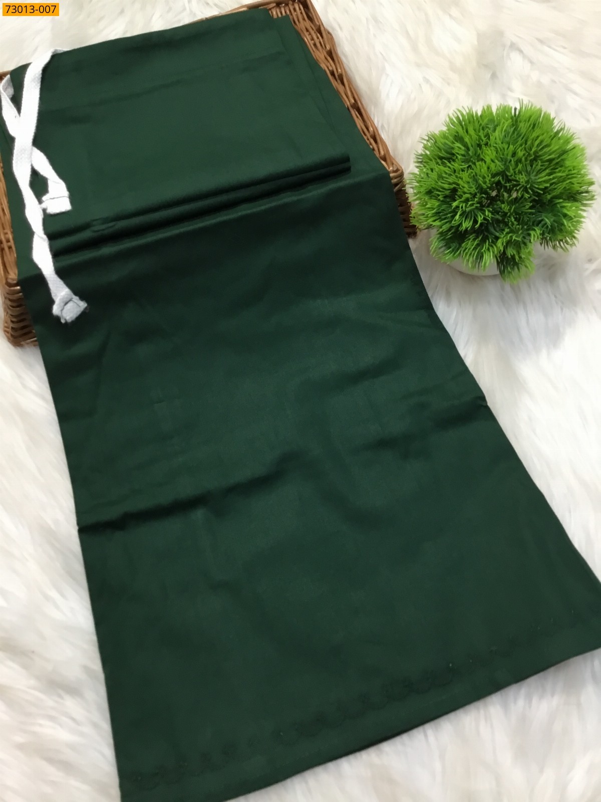 Dark Green Premium Mangai Cotton Inskirt 8 Part