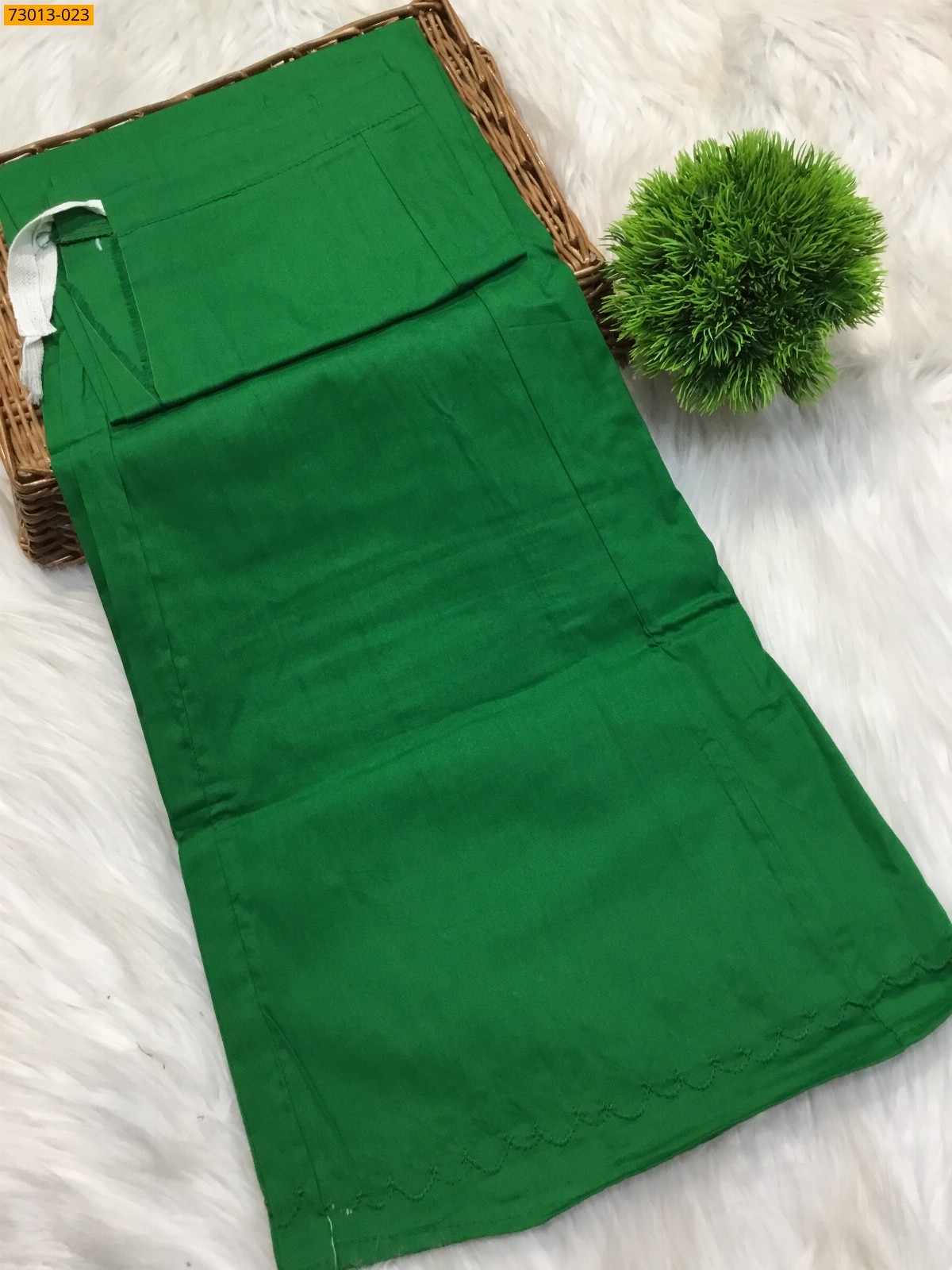 Green Premium Mangai Cotton Inskirt 8 Part