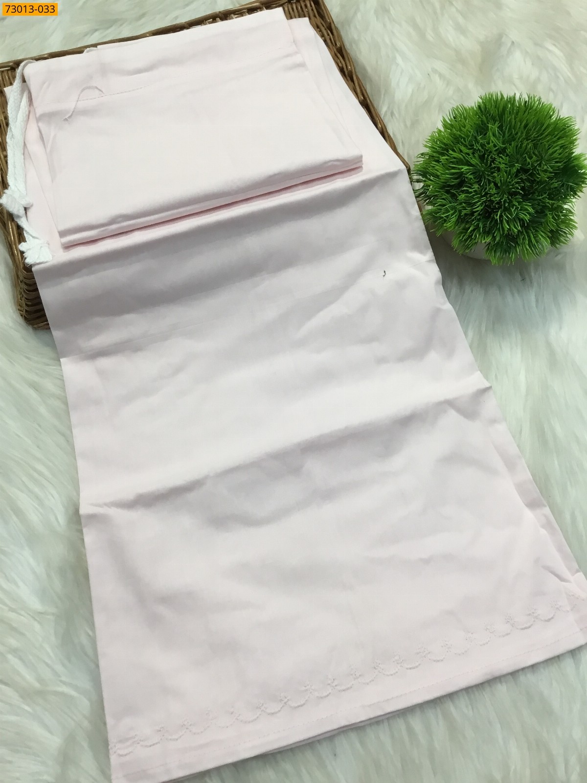 Light Pink Premium Mangai Cotton Inskirt 8 Part