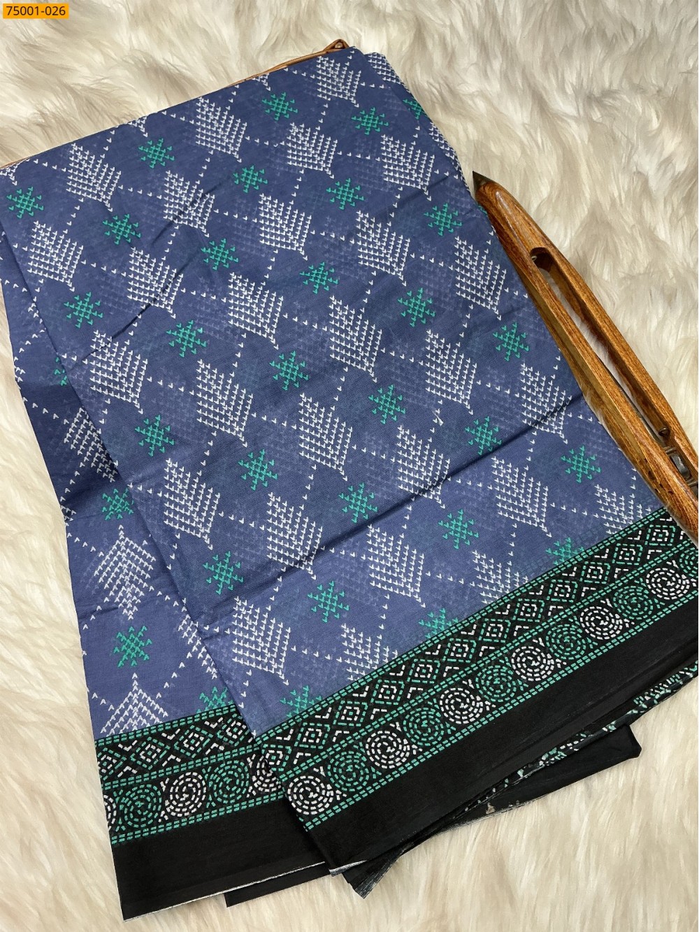 Cotton printed saree