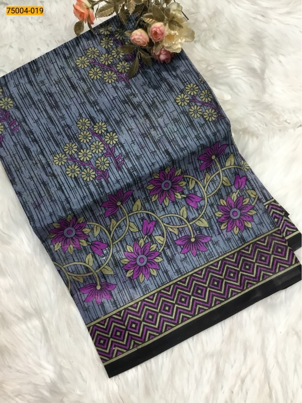 Voil cotton printed sarees