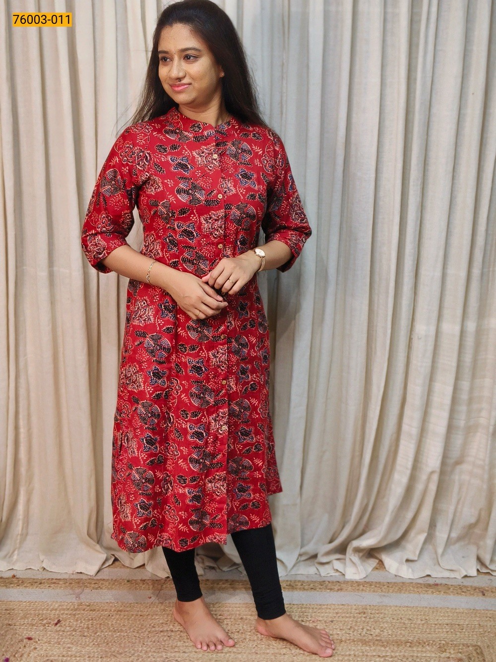 Red Organic Cotton Kurti