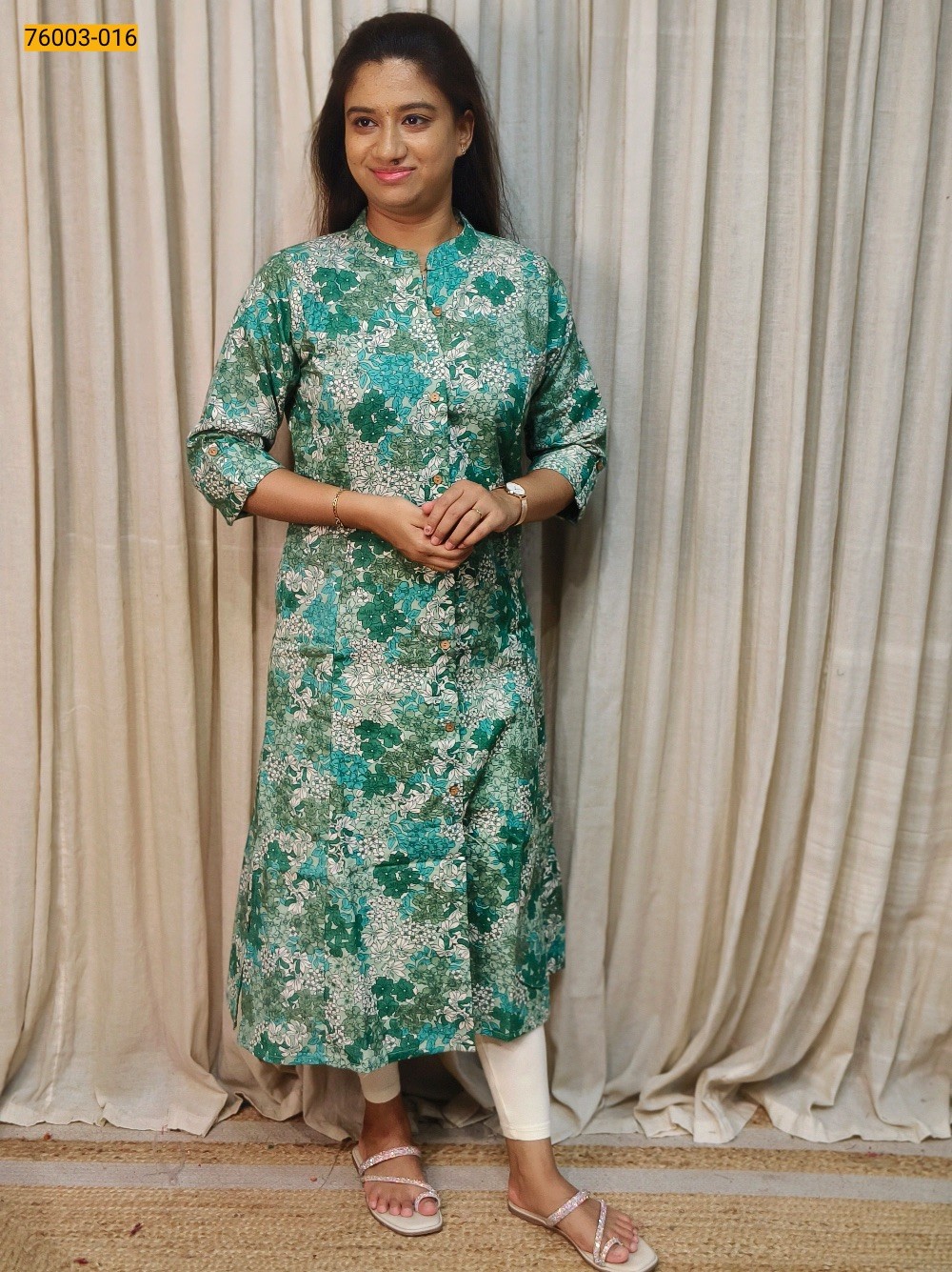 Green Organic Cotton Kurti