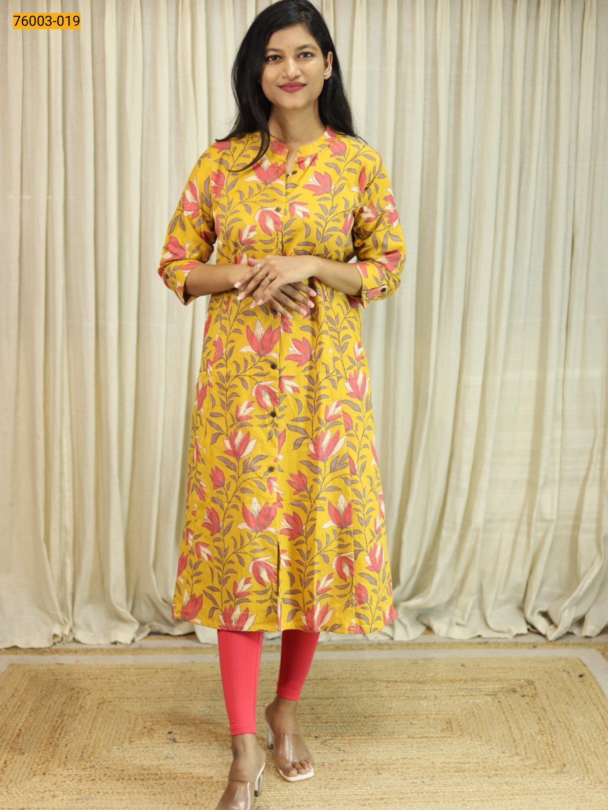 Yellow Organic Cotton Kurti