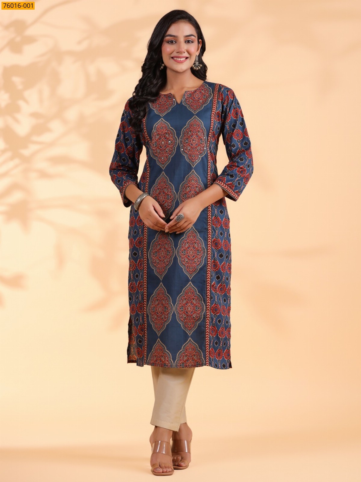 Blue Pure Cotton Kurti
