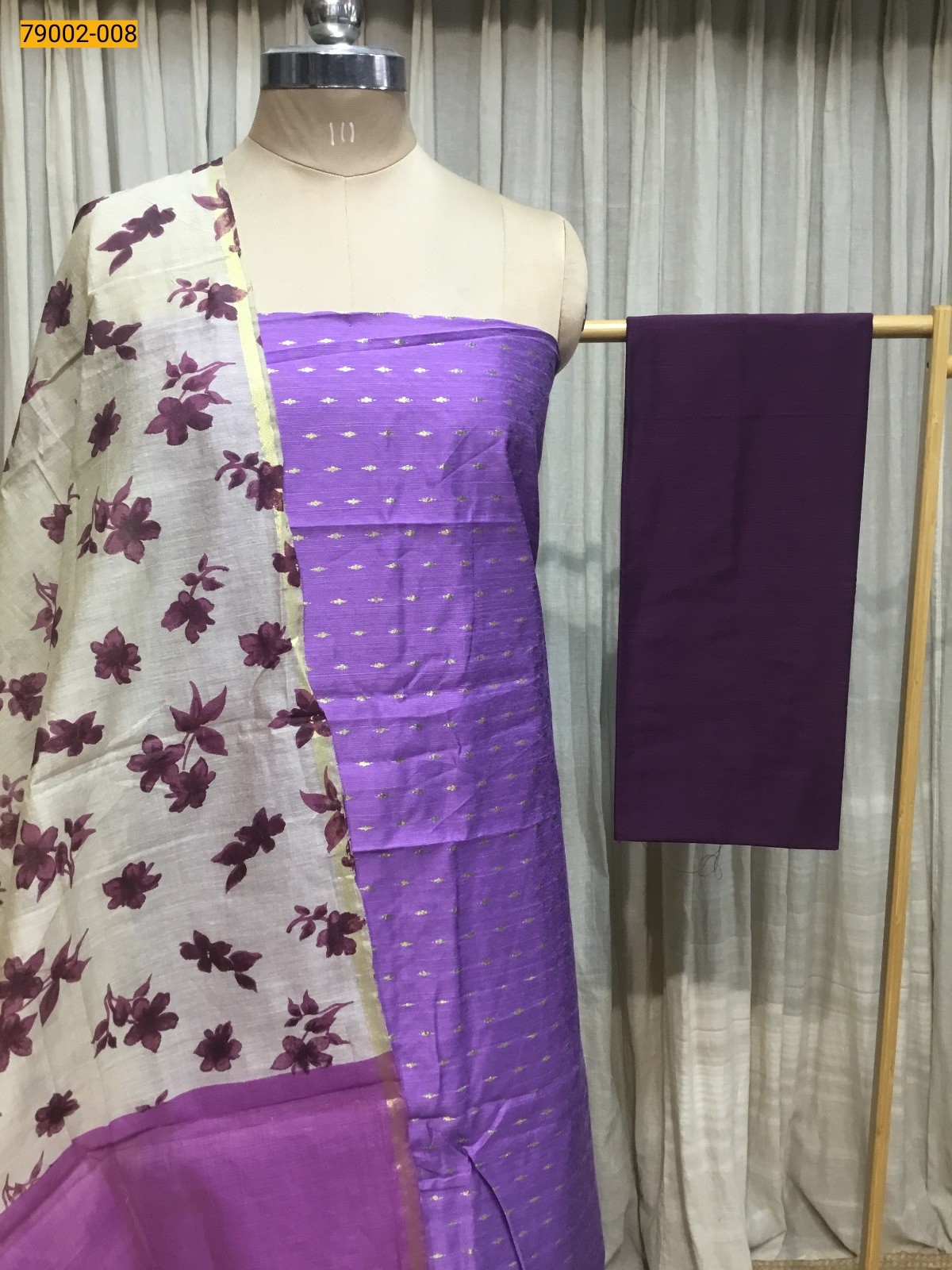 Violet Handloom Chudithar Material