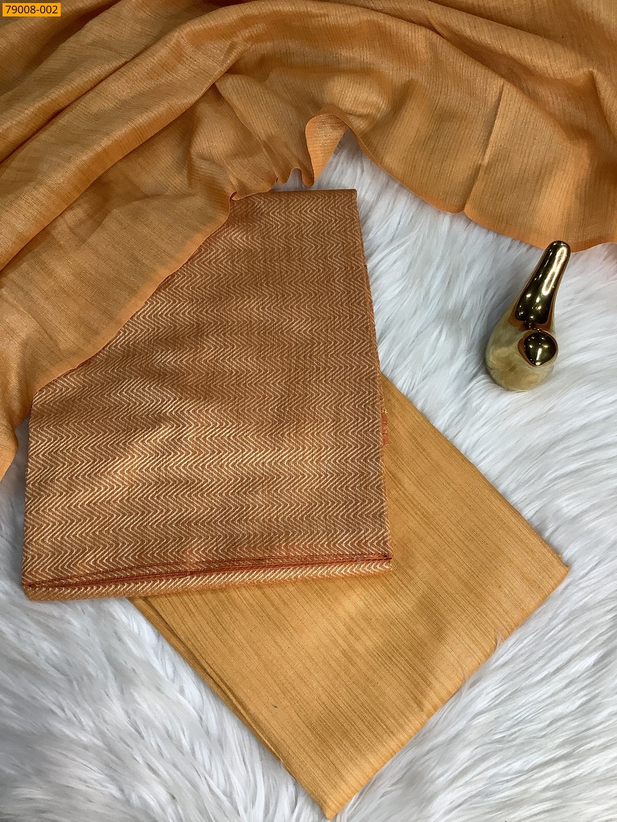 Yellow Mix and Match Khadi Silk Chudithar Material