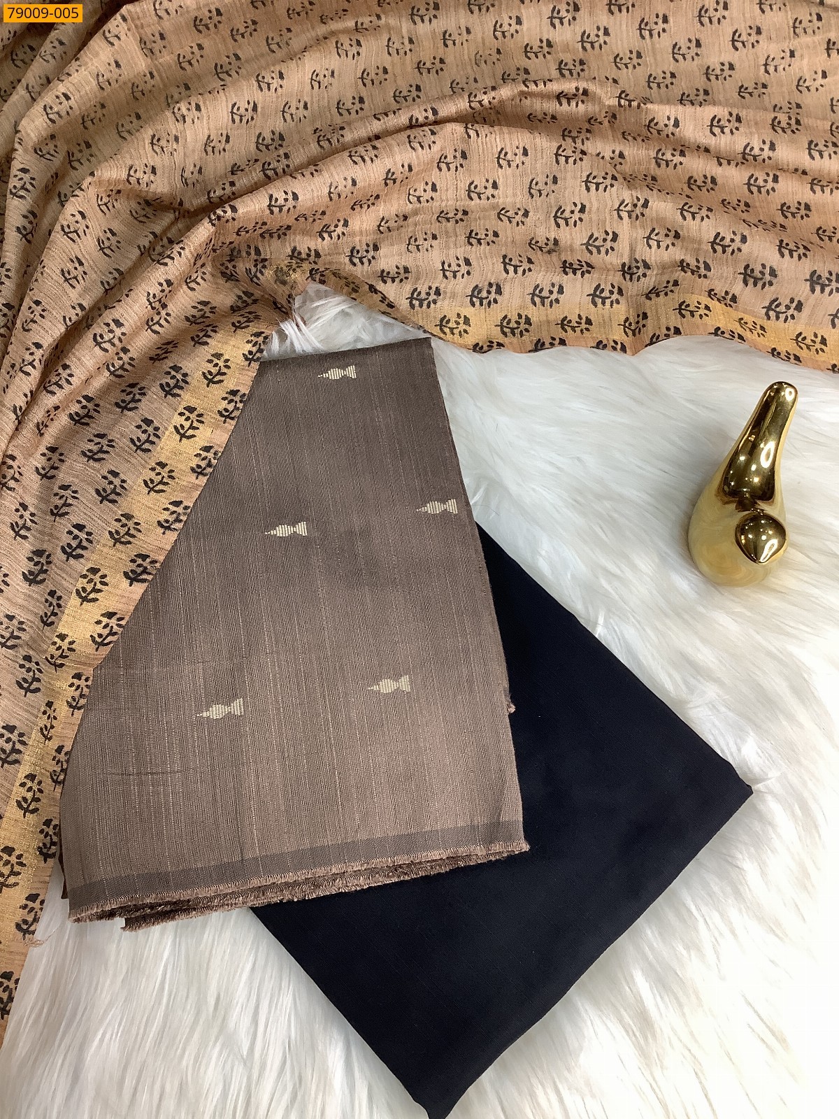 Gray Mix and Match Chudithar Material