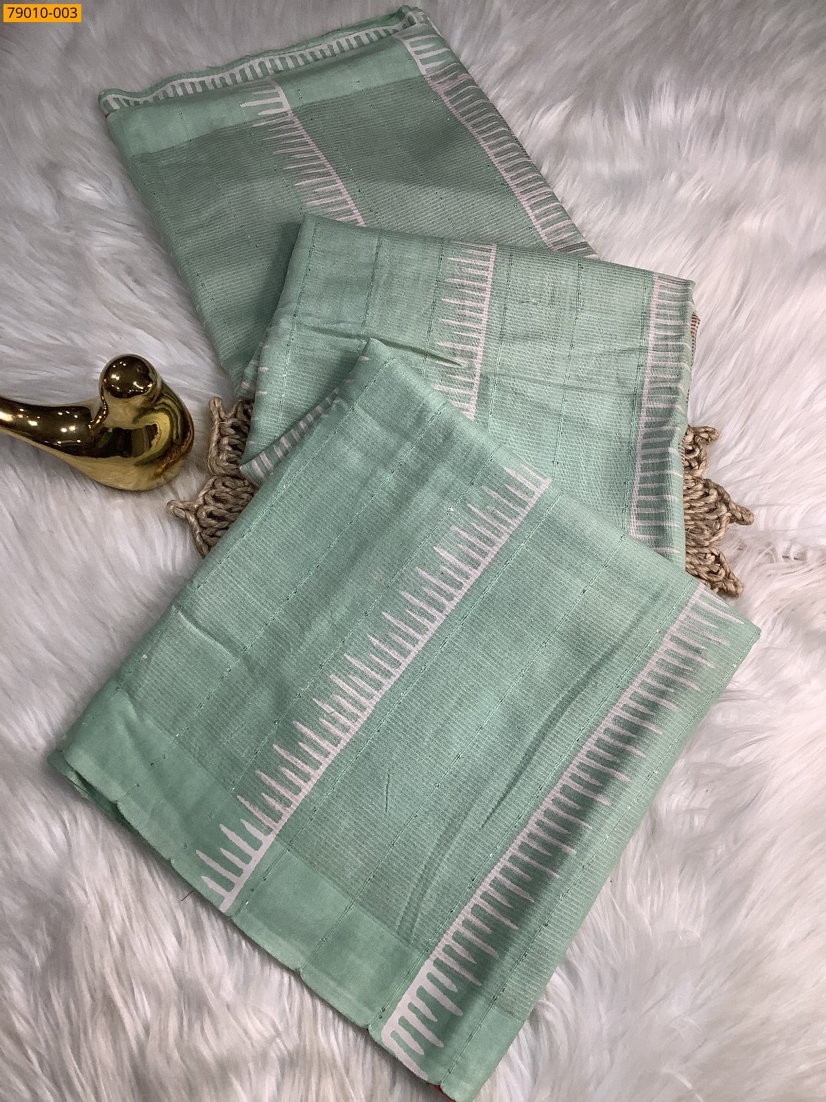 Blue Kota hand block printed sarees