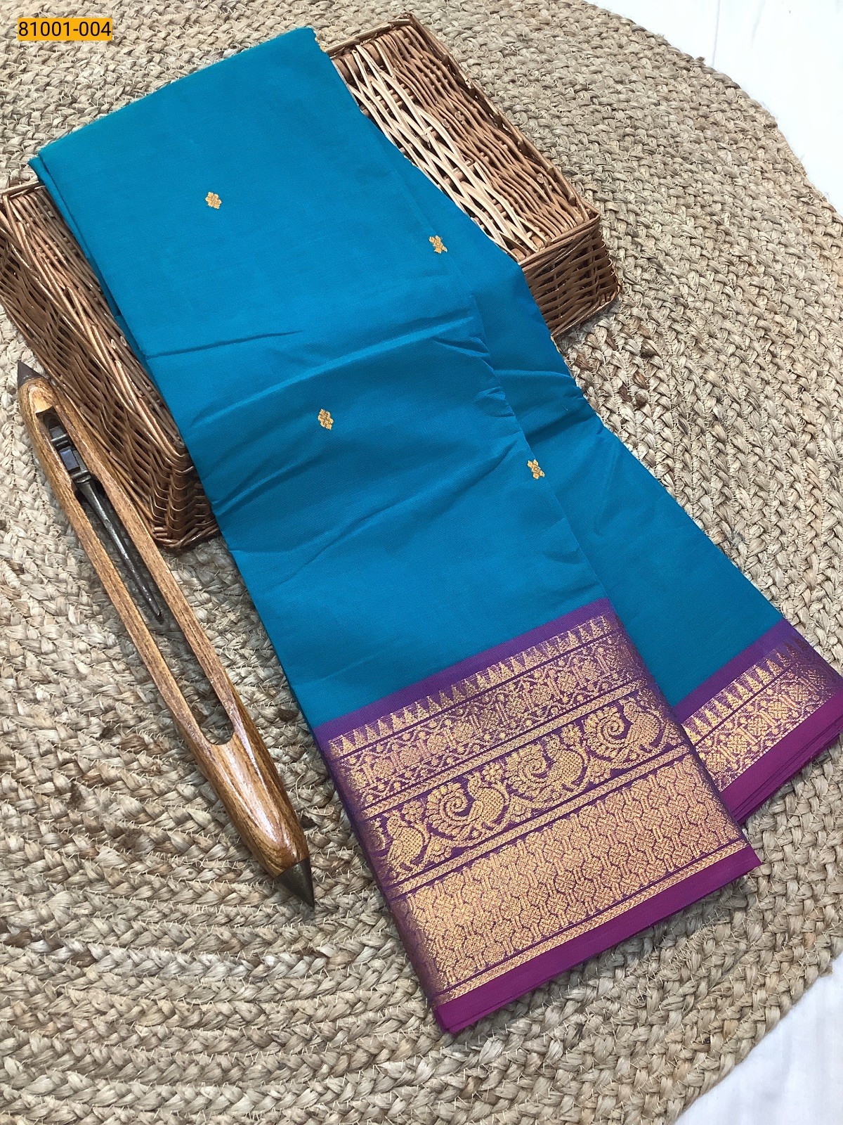 Rama Green Kanchi Cotton Saree