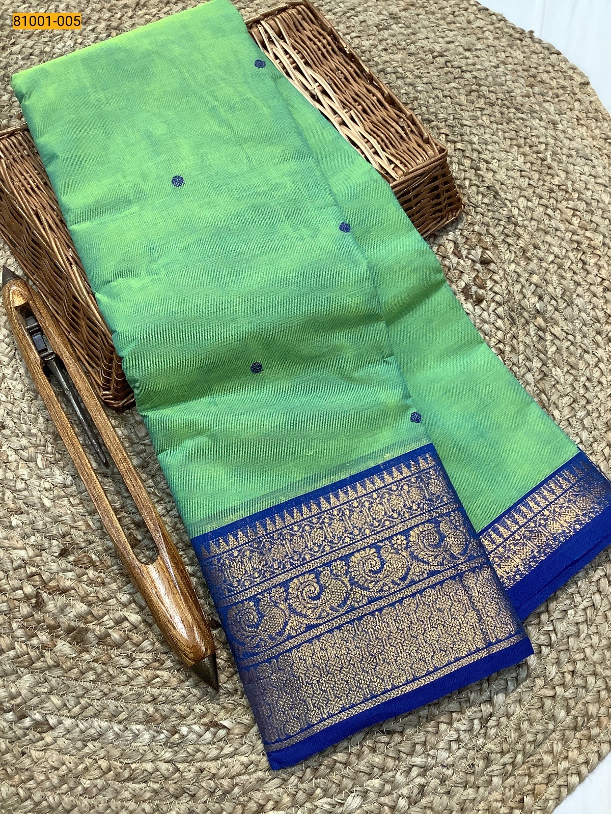 Green Kanchi Cotton Saree