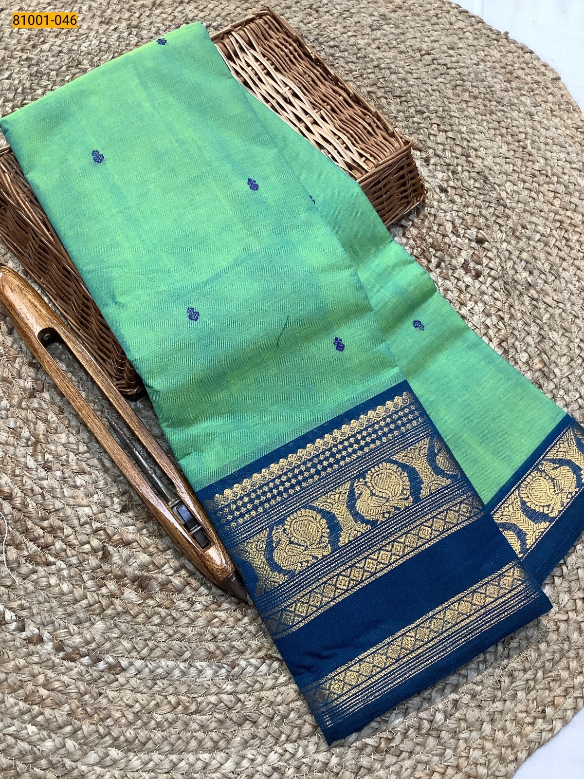 Green Kanchi Cotton Saree